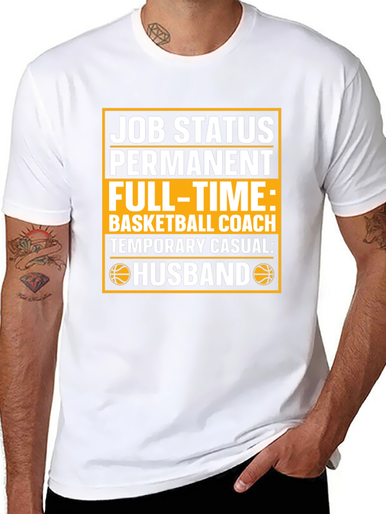 Husband Basketball Coach Graphic T-Shirt