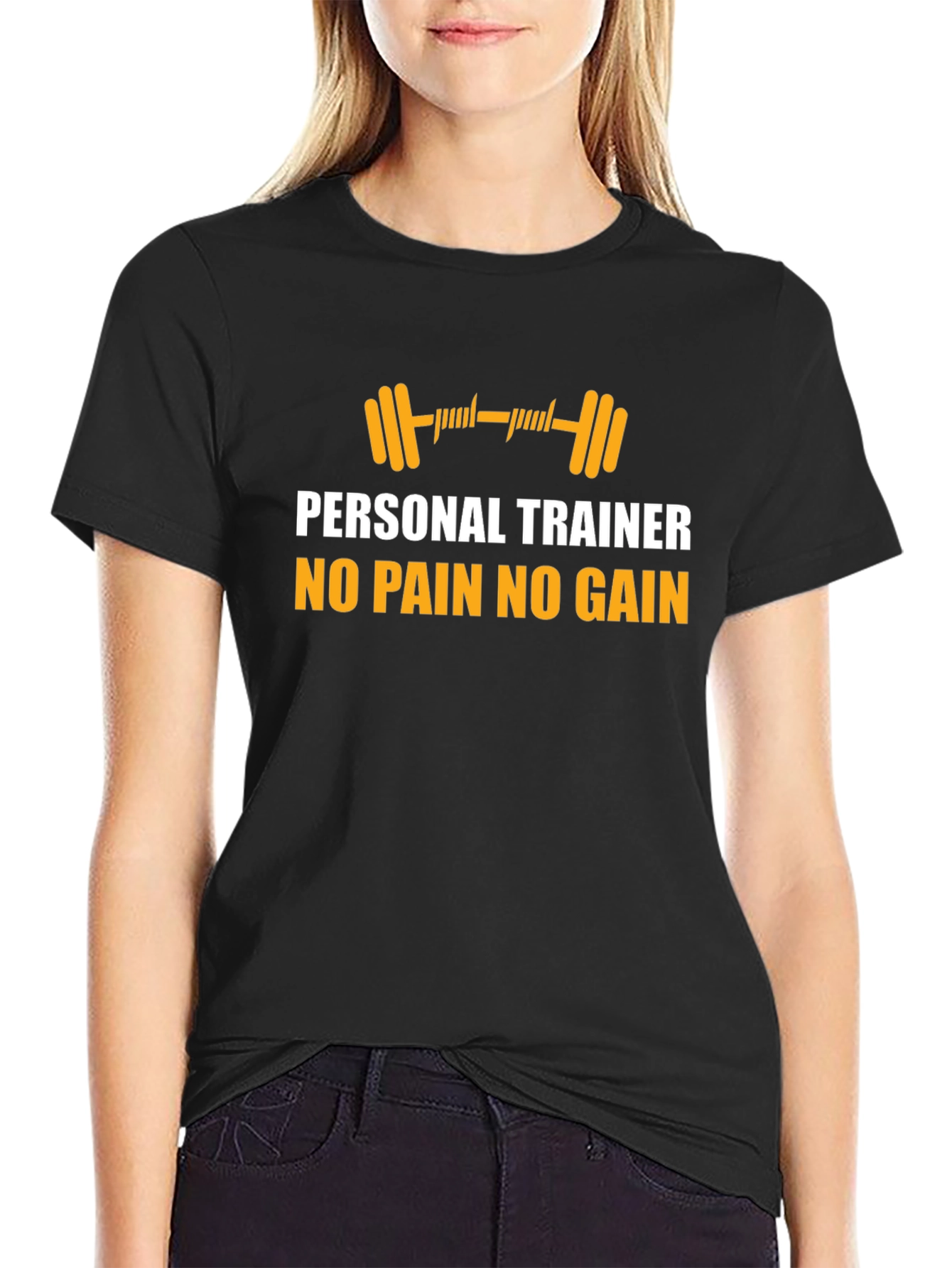 Personal Trainer No Pain No Gain Black T-Shirt