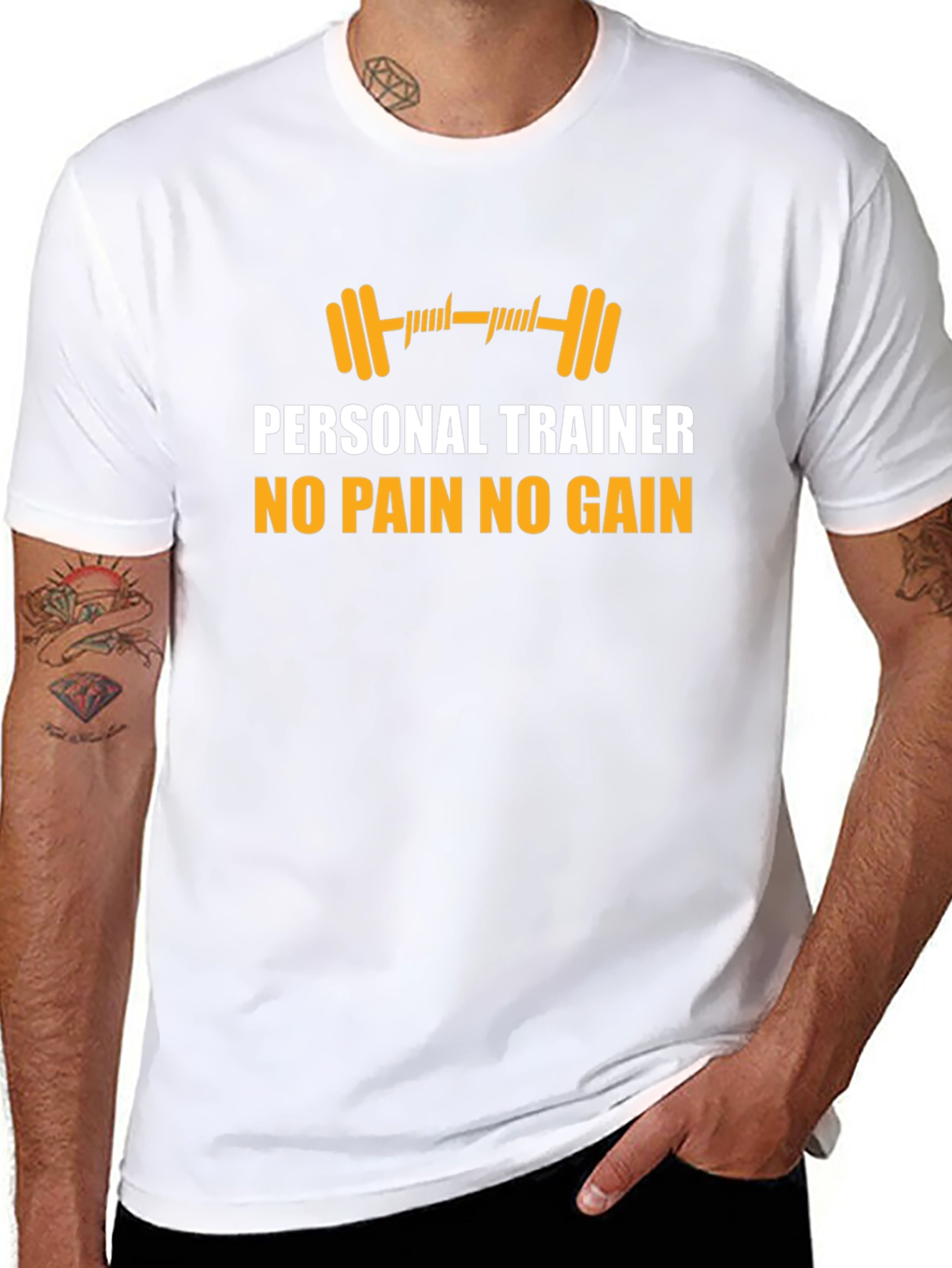 Personal Trainer No Pain No Gain Black T-Shirt