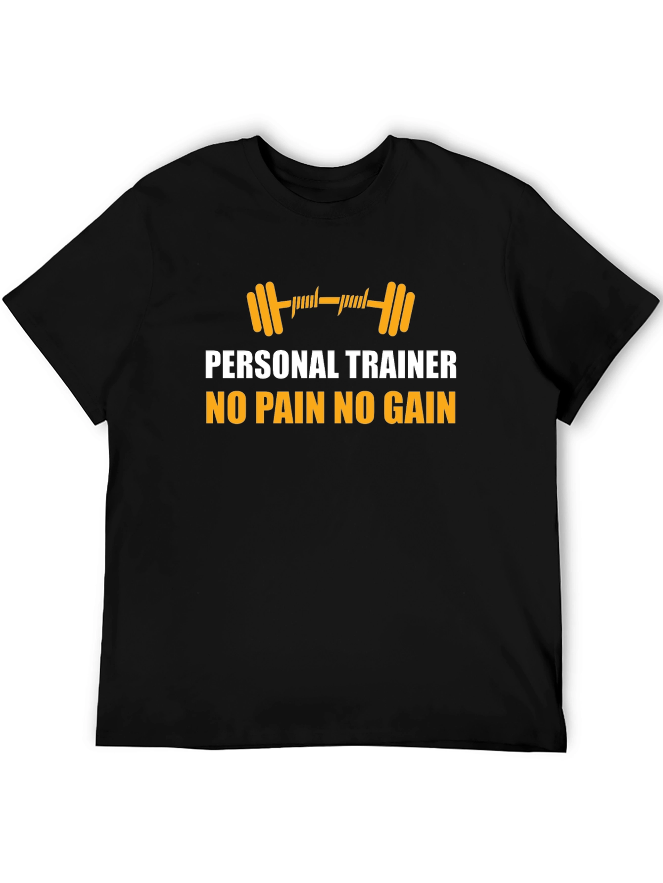 Personal Trainer No Pain No Gain Black T-Shirt