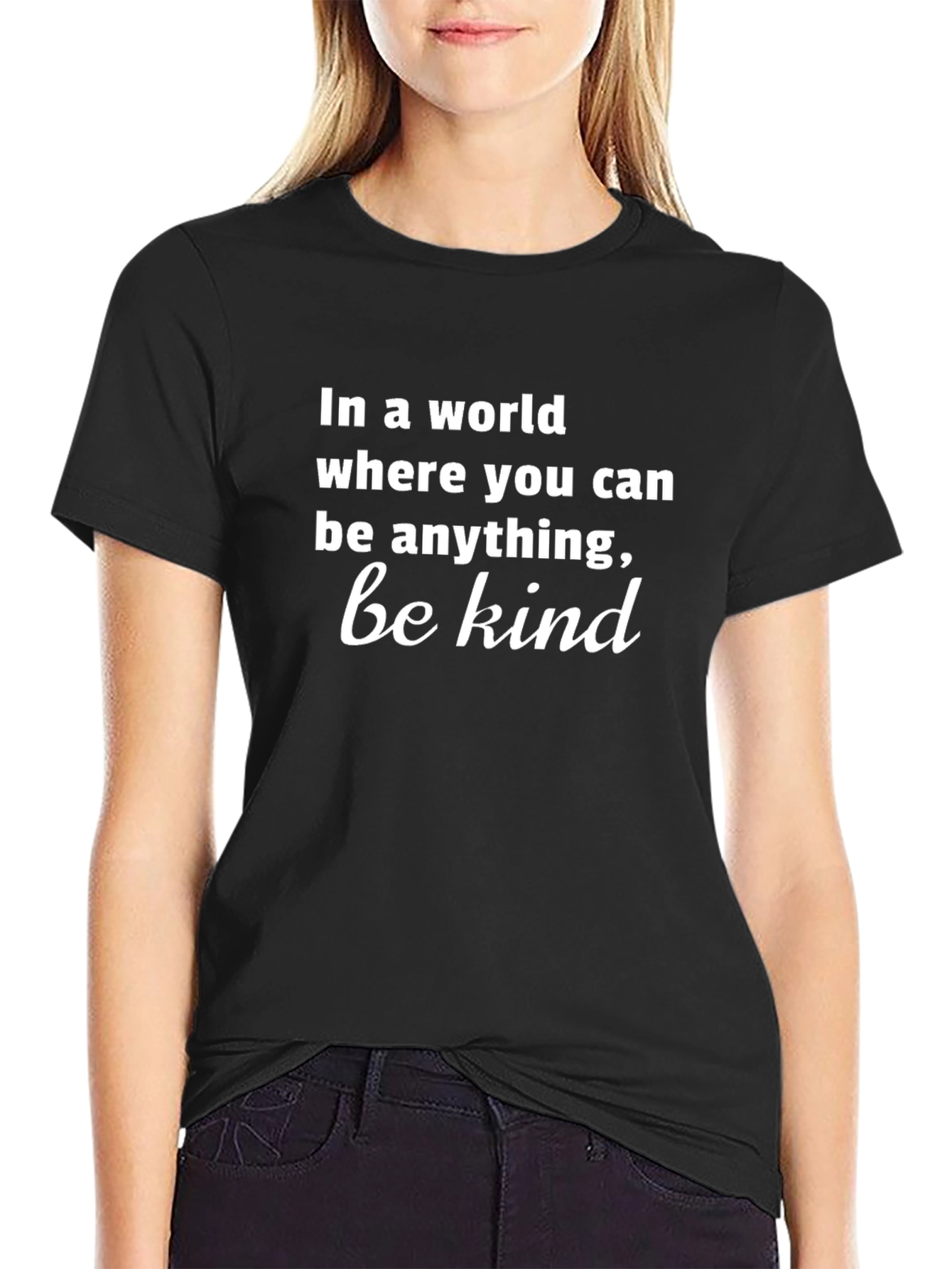 Be Kind Graphic Tee - Black T-Shirt