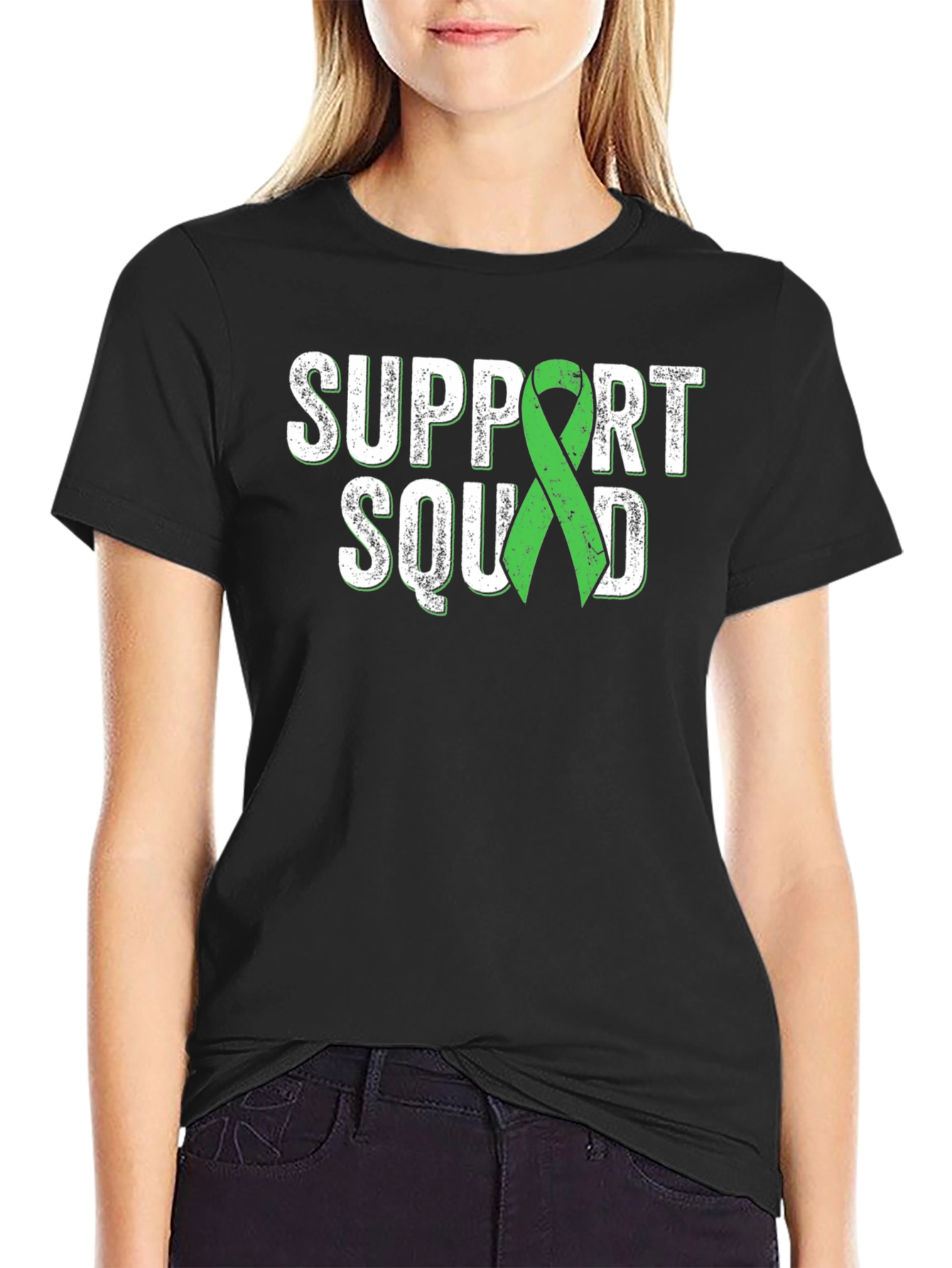 Support Squad T-Shirt - Green Ribbon