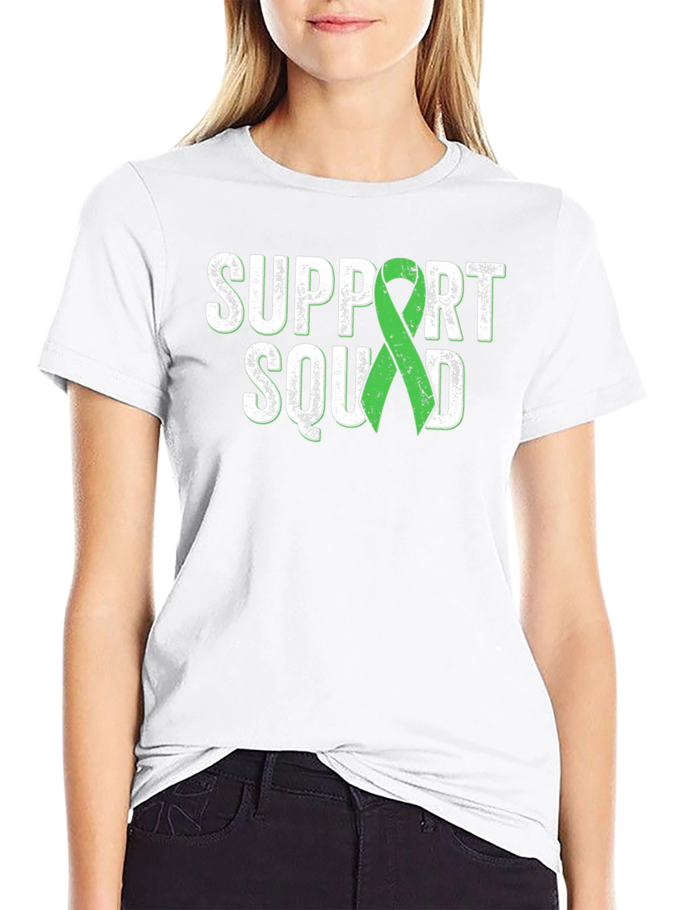 Support Squad T-Shirt - Green Ribbon