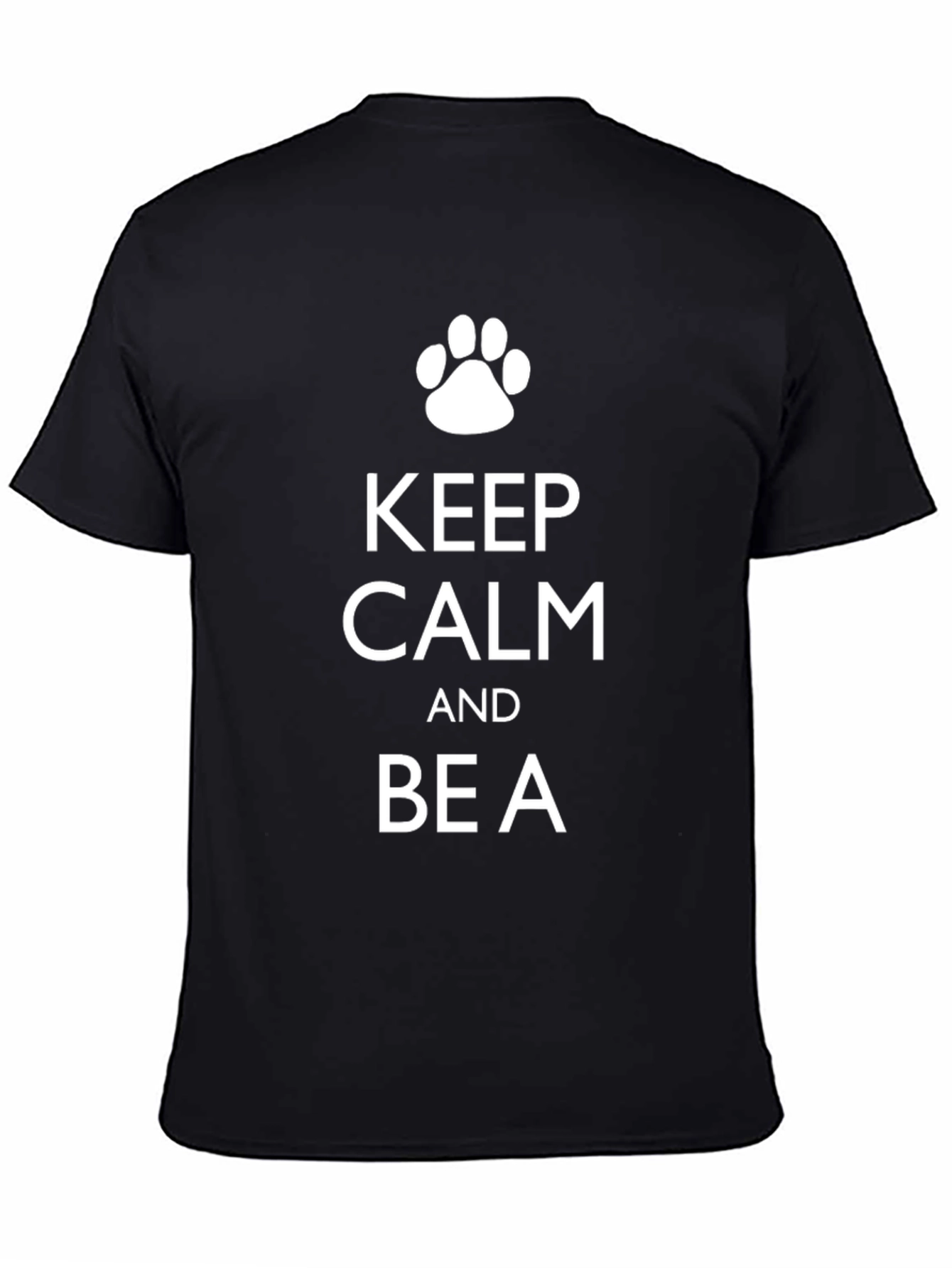 Keep Calm and Be A Pet Paw Print T-Shirt