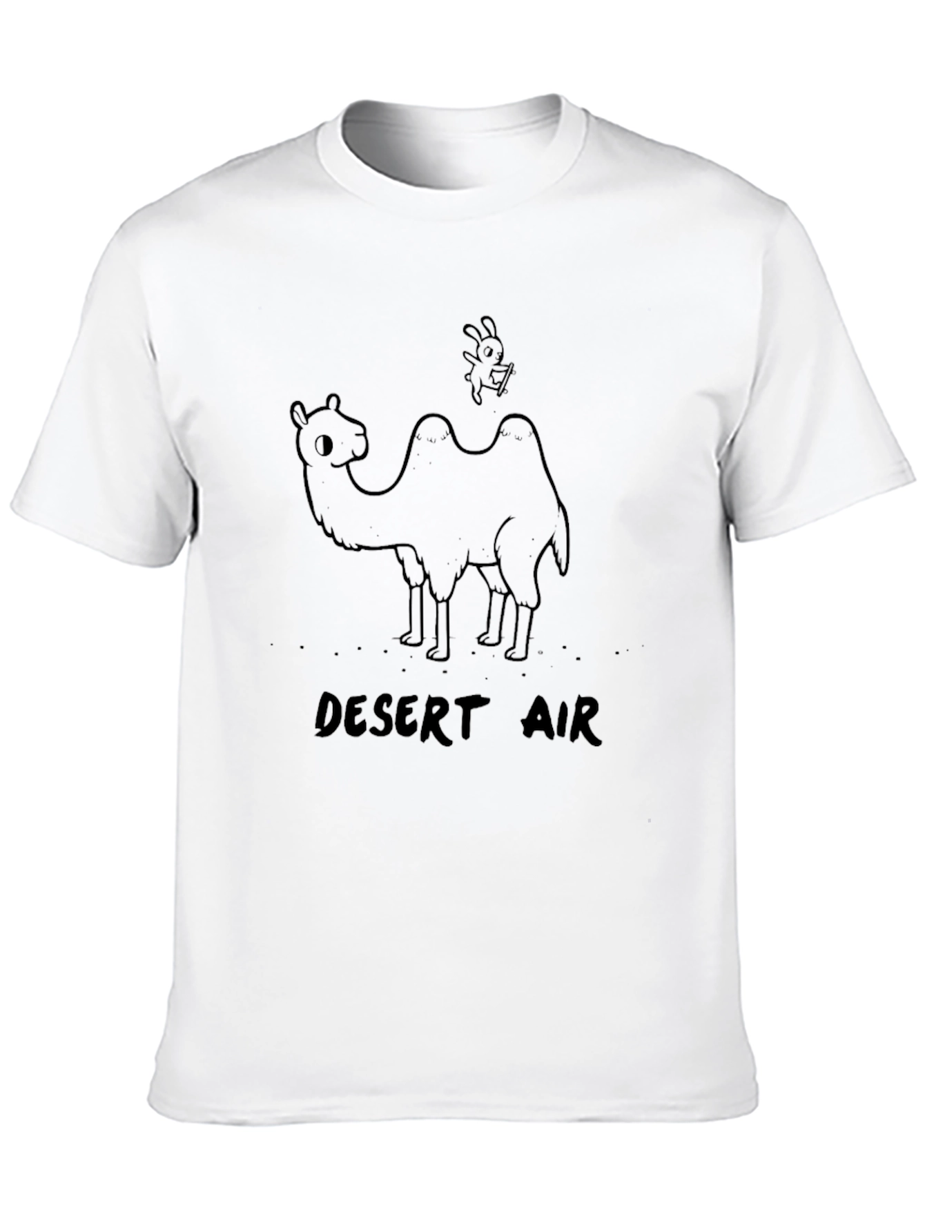 Desert Air Graphic T-Shirt - Camel & Bunny Tee