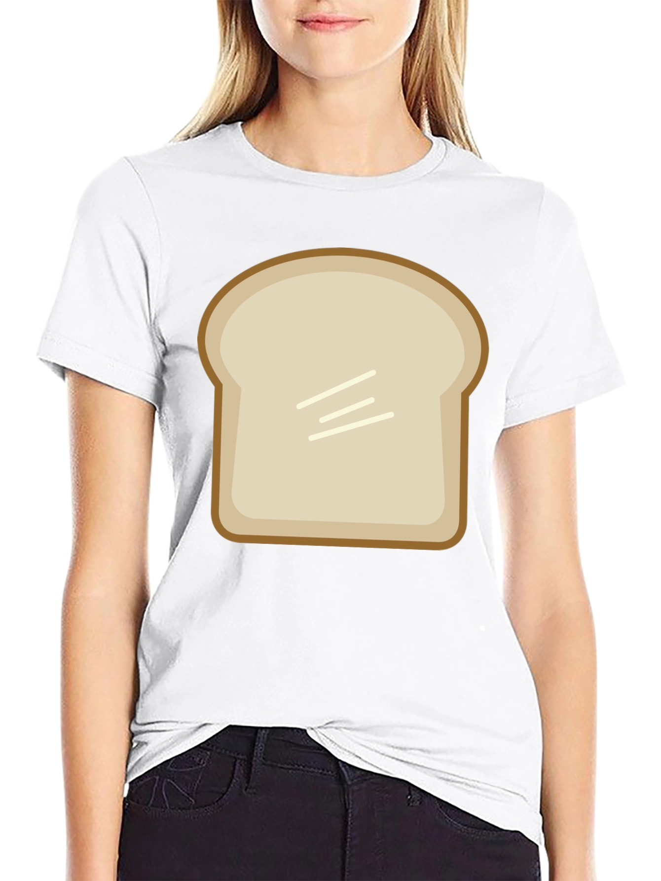 Funny Slice of Toast Graphic T-Shirt