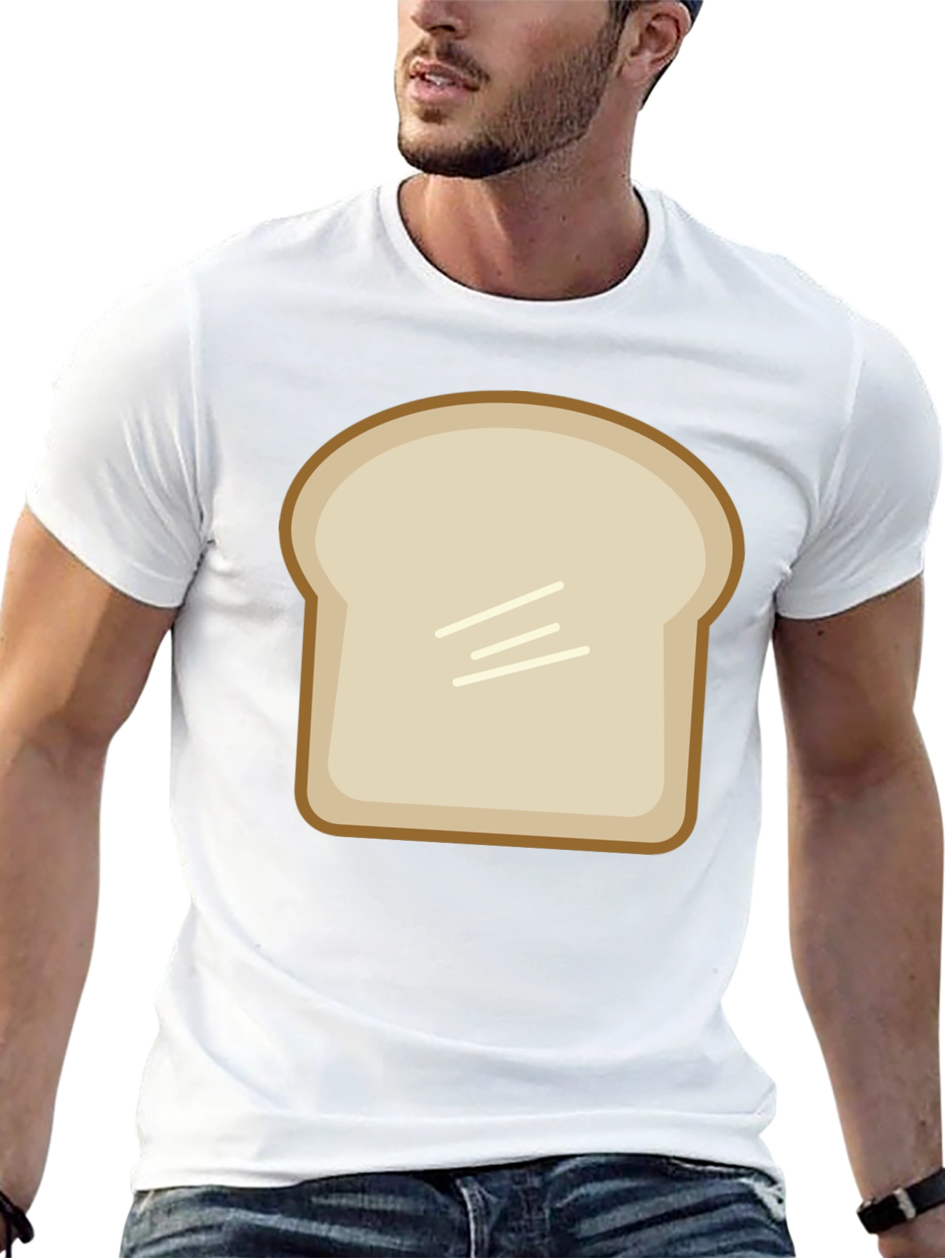 Funny Slice of Toast Graphic T-Shirt
