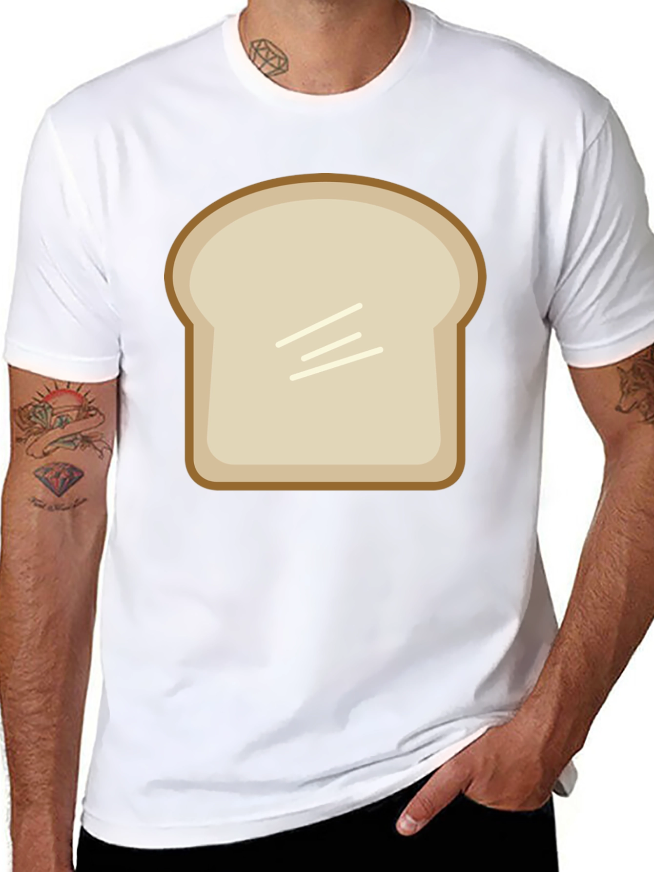 Funny Slice of Toast Graphic T-Shirt