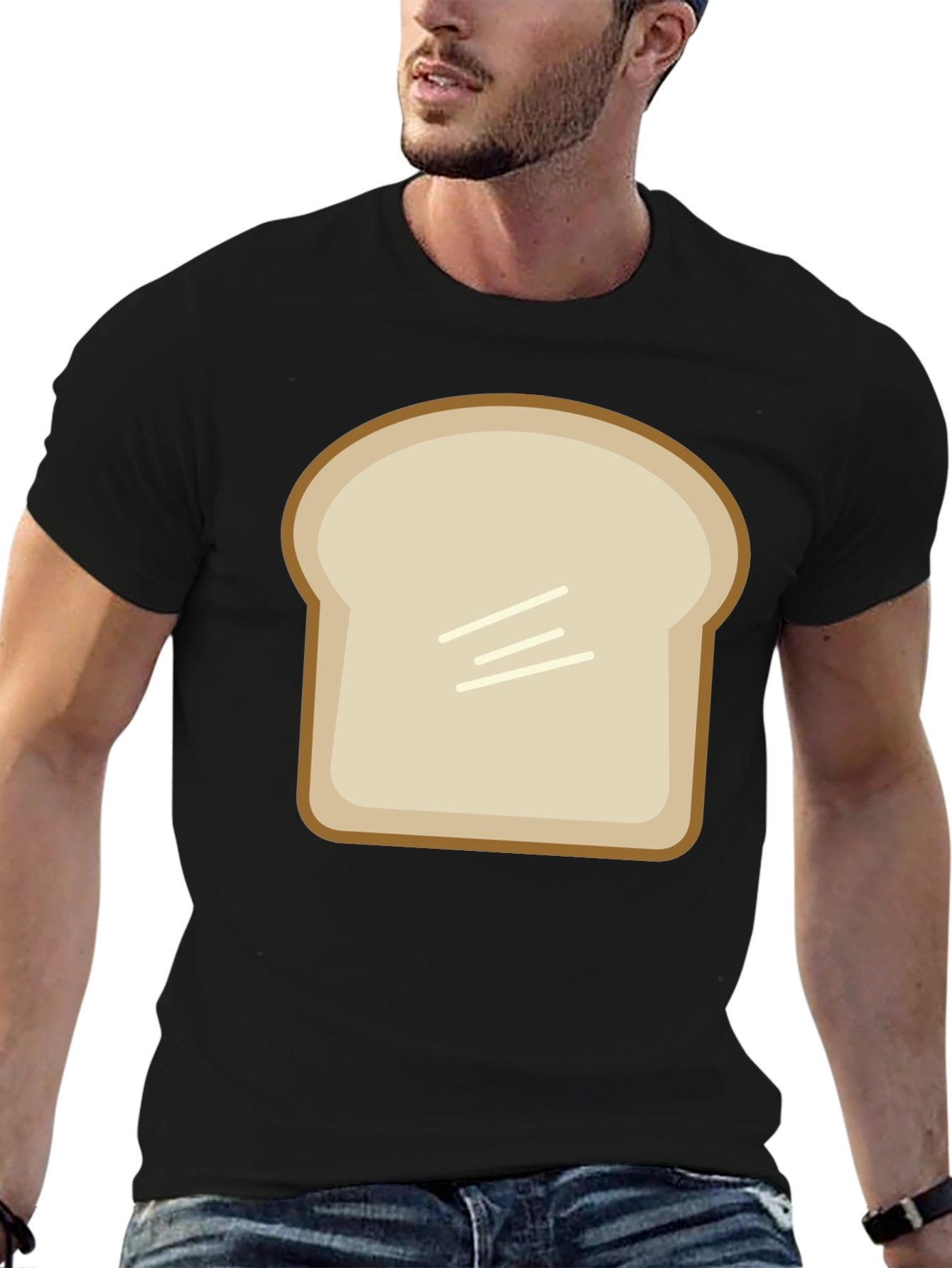 Funny Slice of Toast Graphic T-Shirt