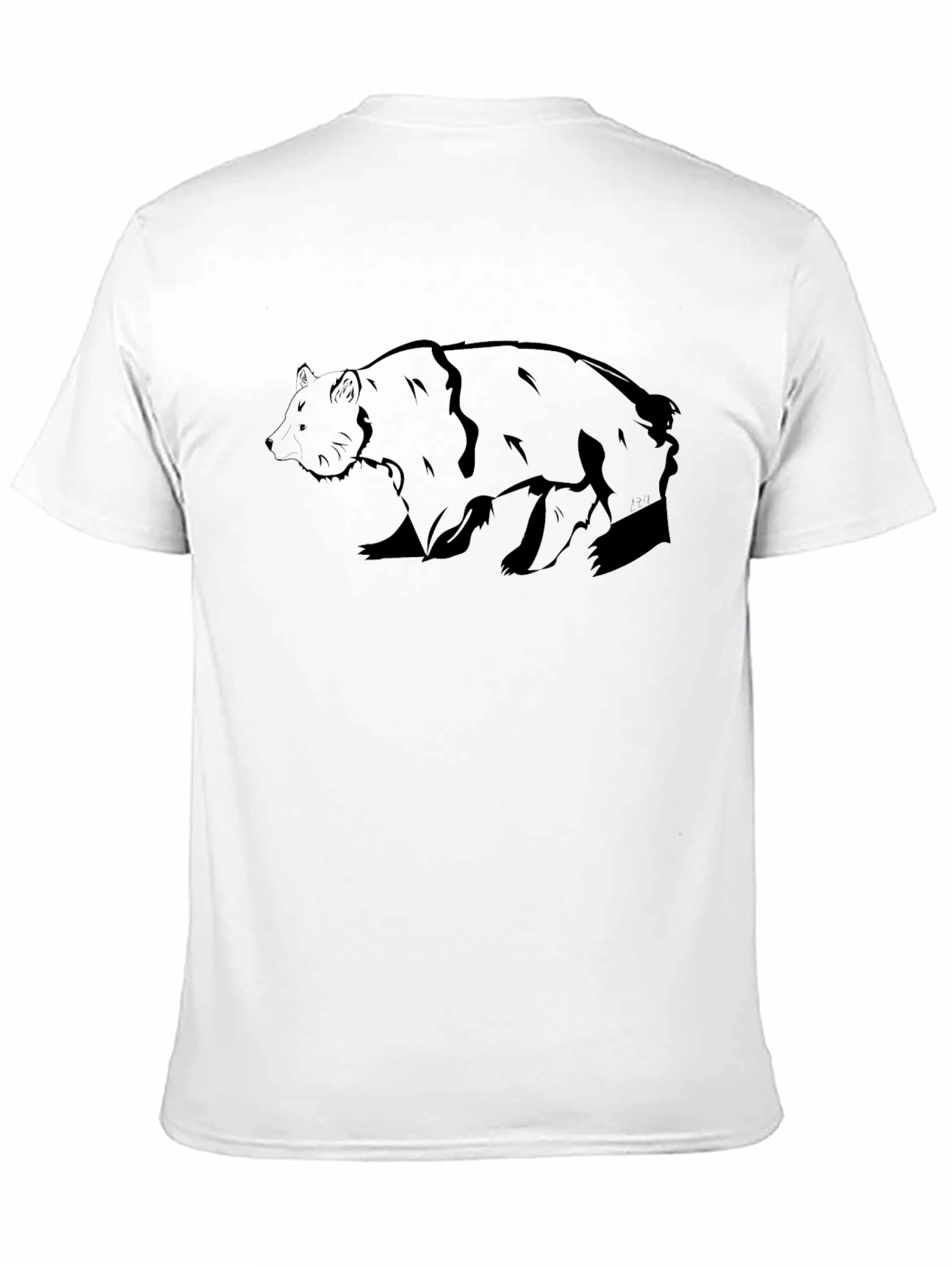 Bear Graphic T-Shirt - Black