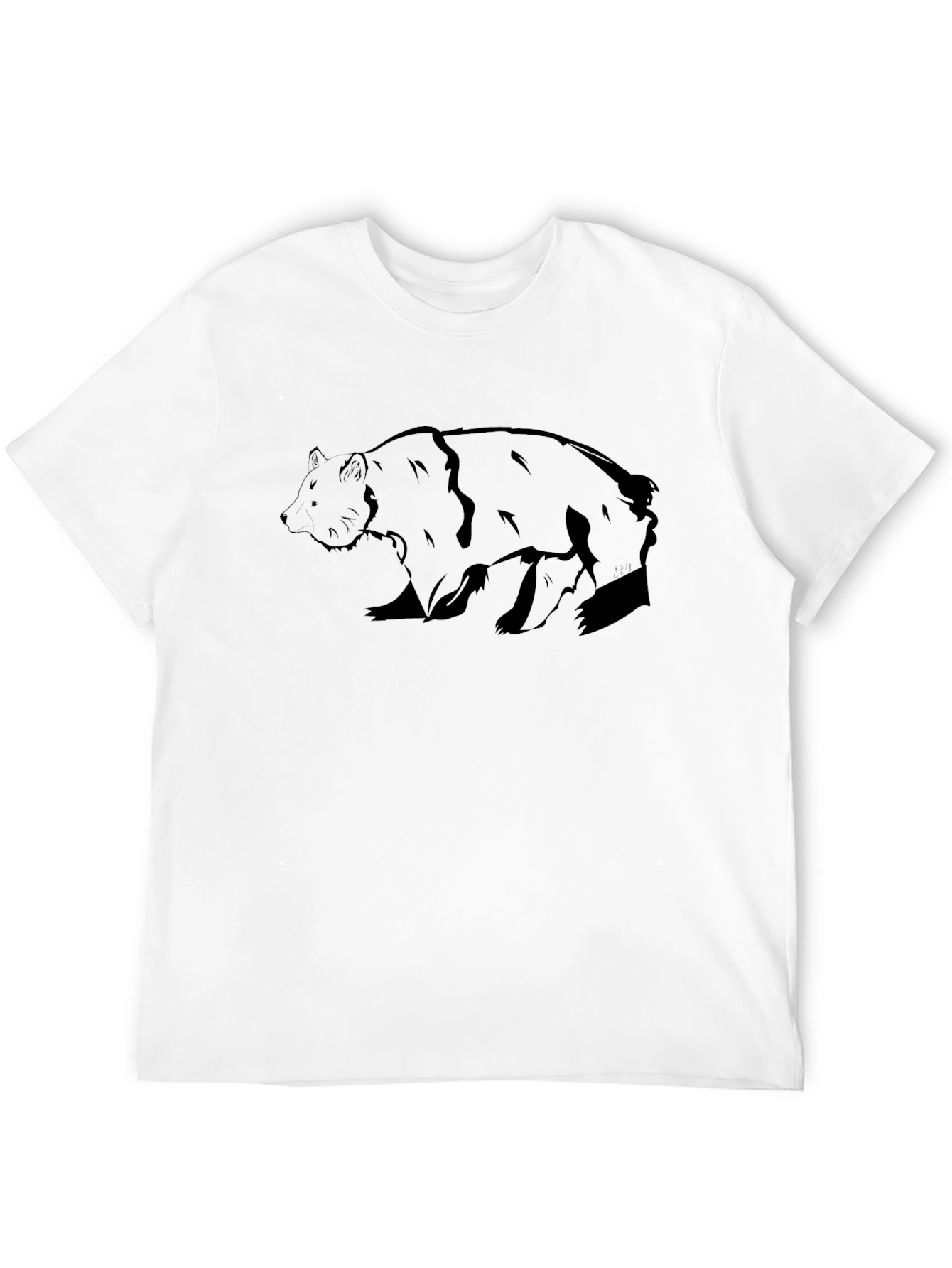 Bear Graphic T-Shirt - Black