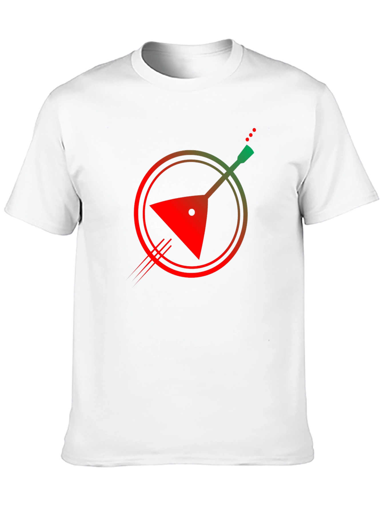 Abstract Balalaika Graphic Tee - Black Cotton T-Shirt