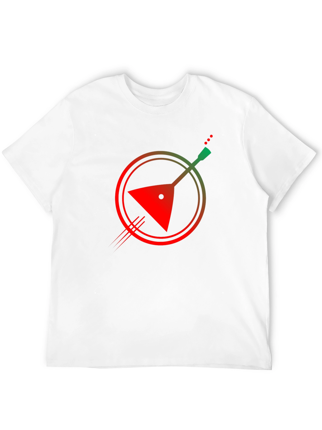 Abstract Balalaika Graphic Tee - Black Cotton T-Shirt