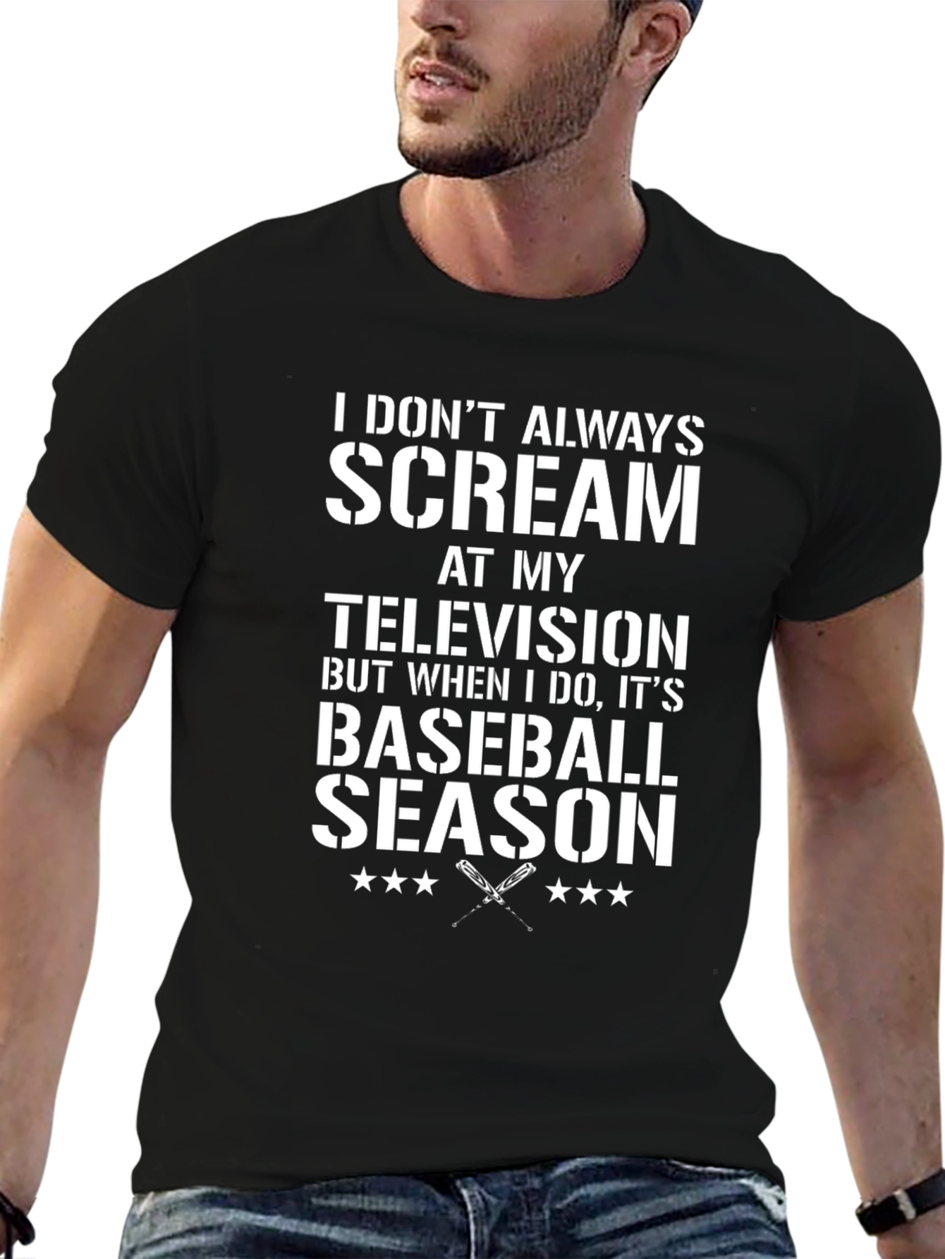 Baseball Season T-Shirt - I Dont Always Scream