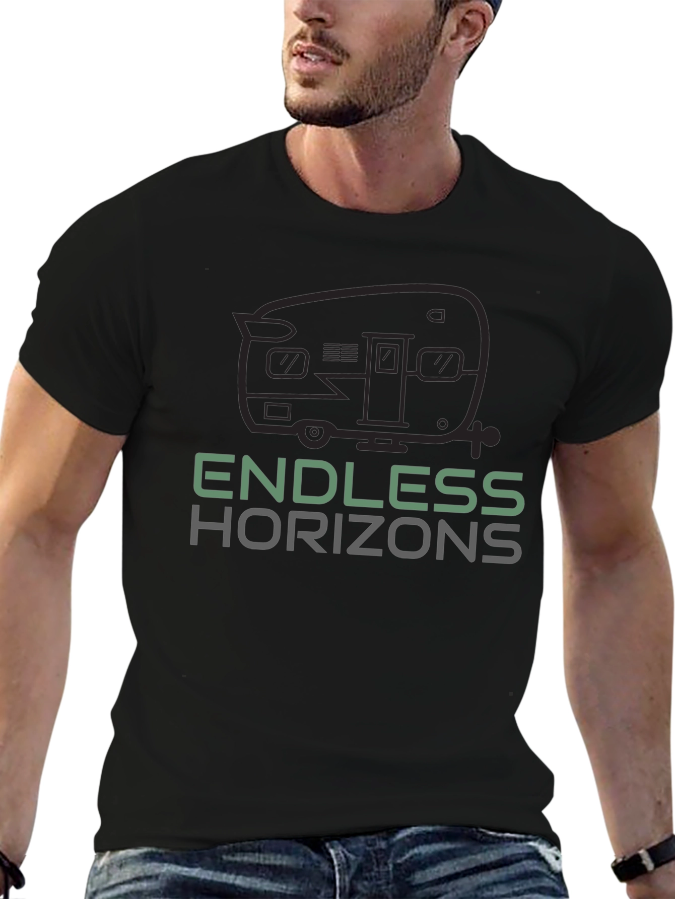 Endless Horizons Black T-Shirt