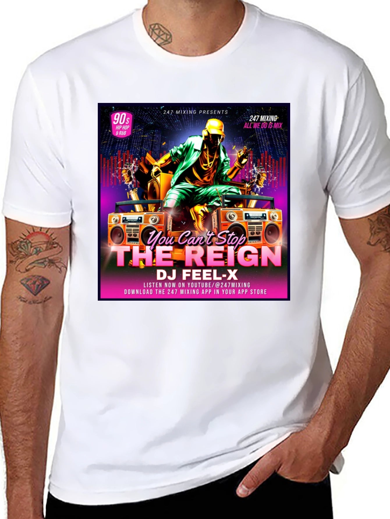 DJ Feel-X T-Shirt 90s Hip Hop & R&B