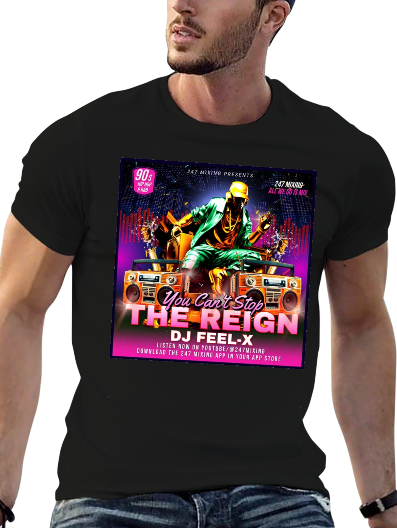DJ Feel-X T-Shirt 90s Hip Hop & R&B