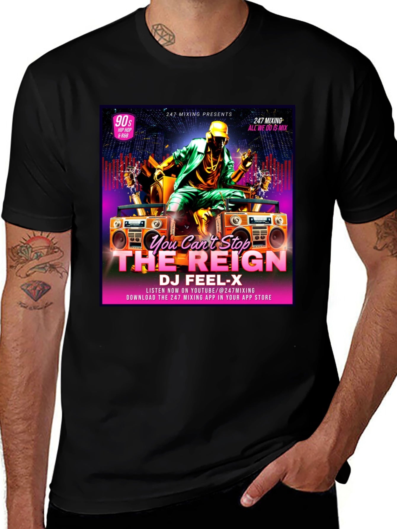 DJ Feel-X T-Shirt 90s Hip Hop & R&B