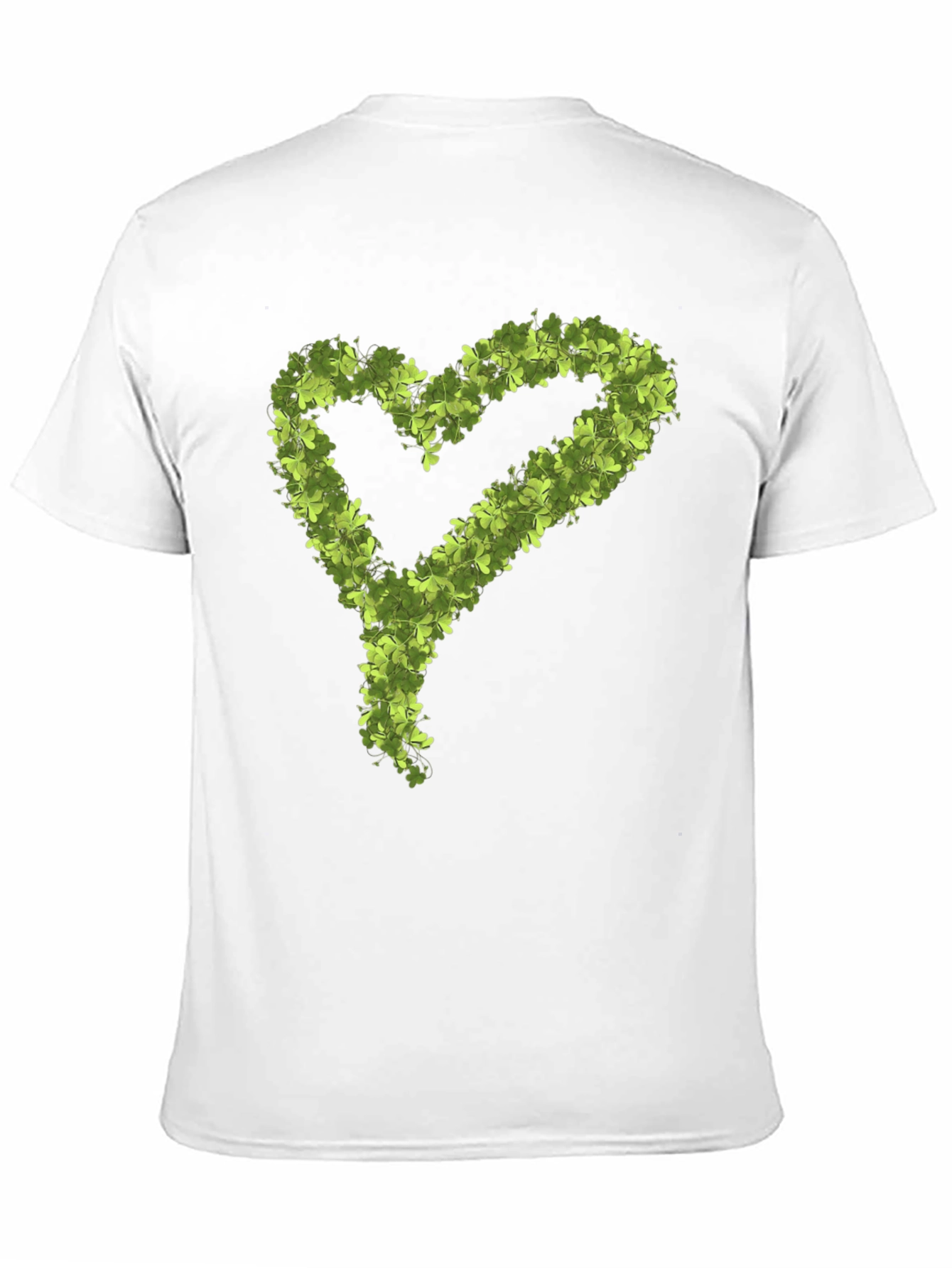 Shamrock Heart Graphic Black T-Shirt