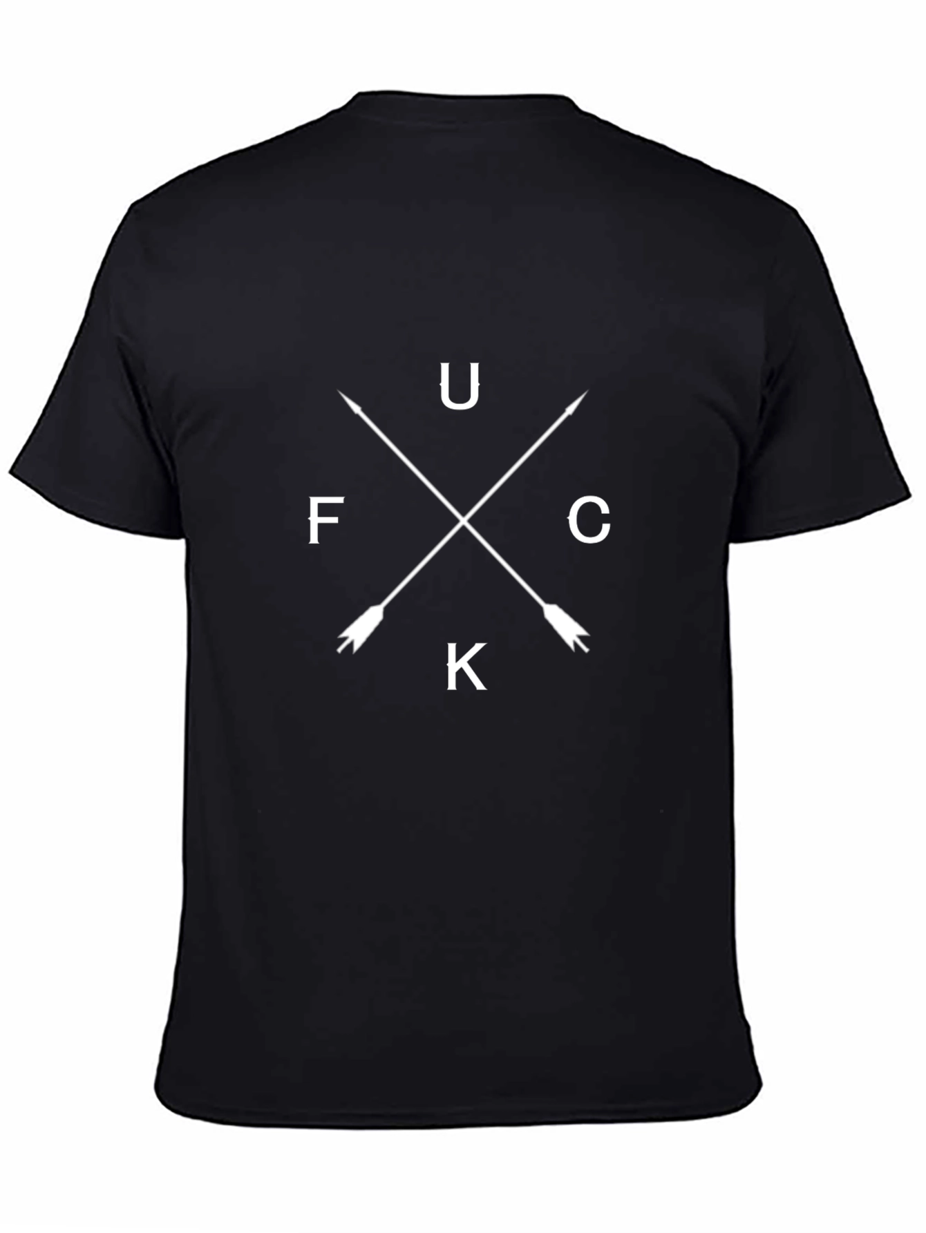FUCK Arrows Graphic Print Mens T-Shirt