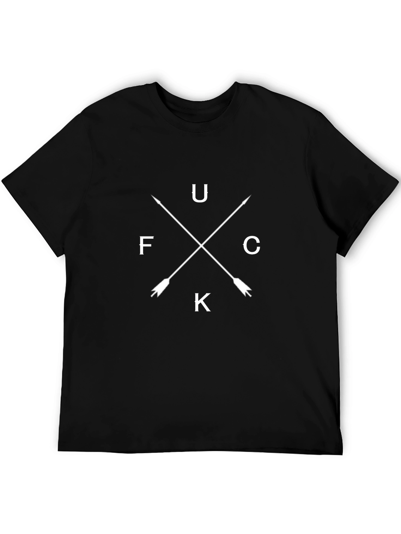 FUCK Arrows Graphic Print Mens T-Shirt