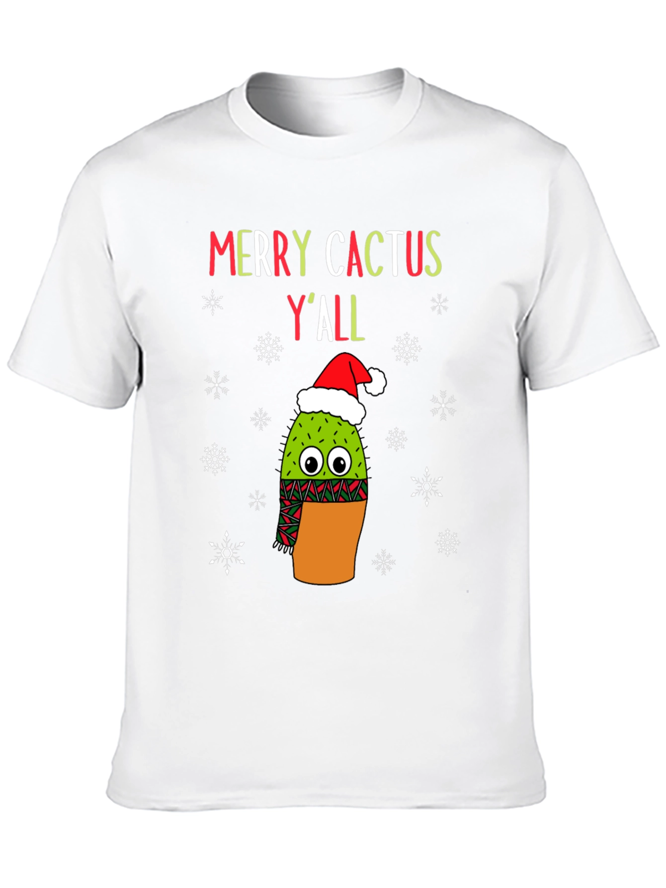 Merry Cactus Yall Christmas T-Shirt