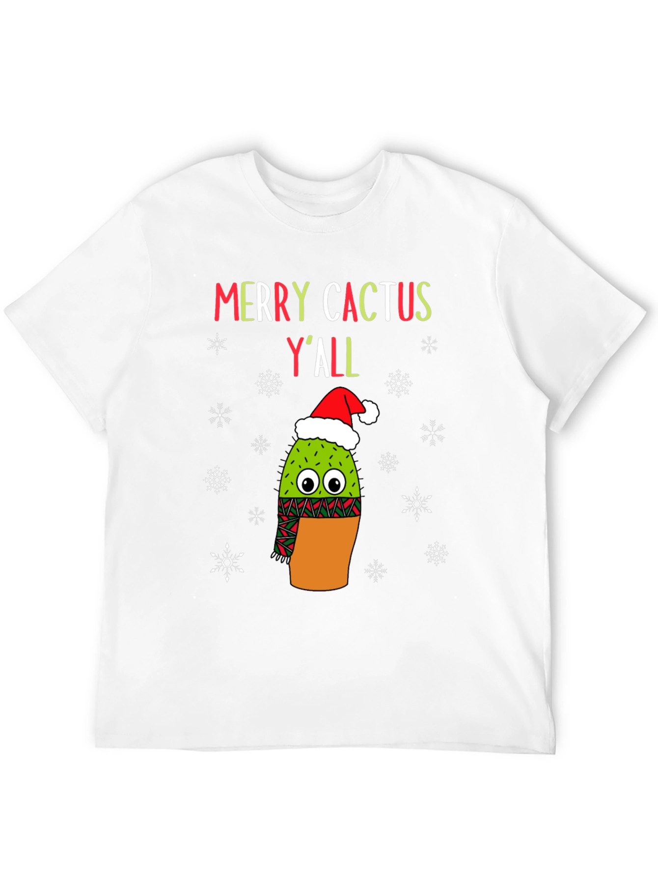 Merry Cactus Yall Christmas T-Shirt
