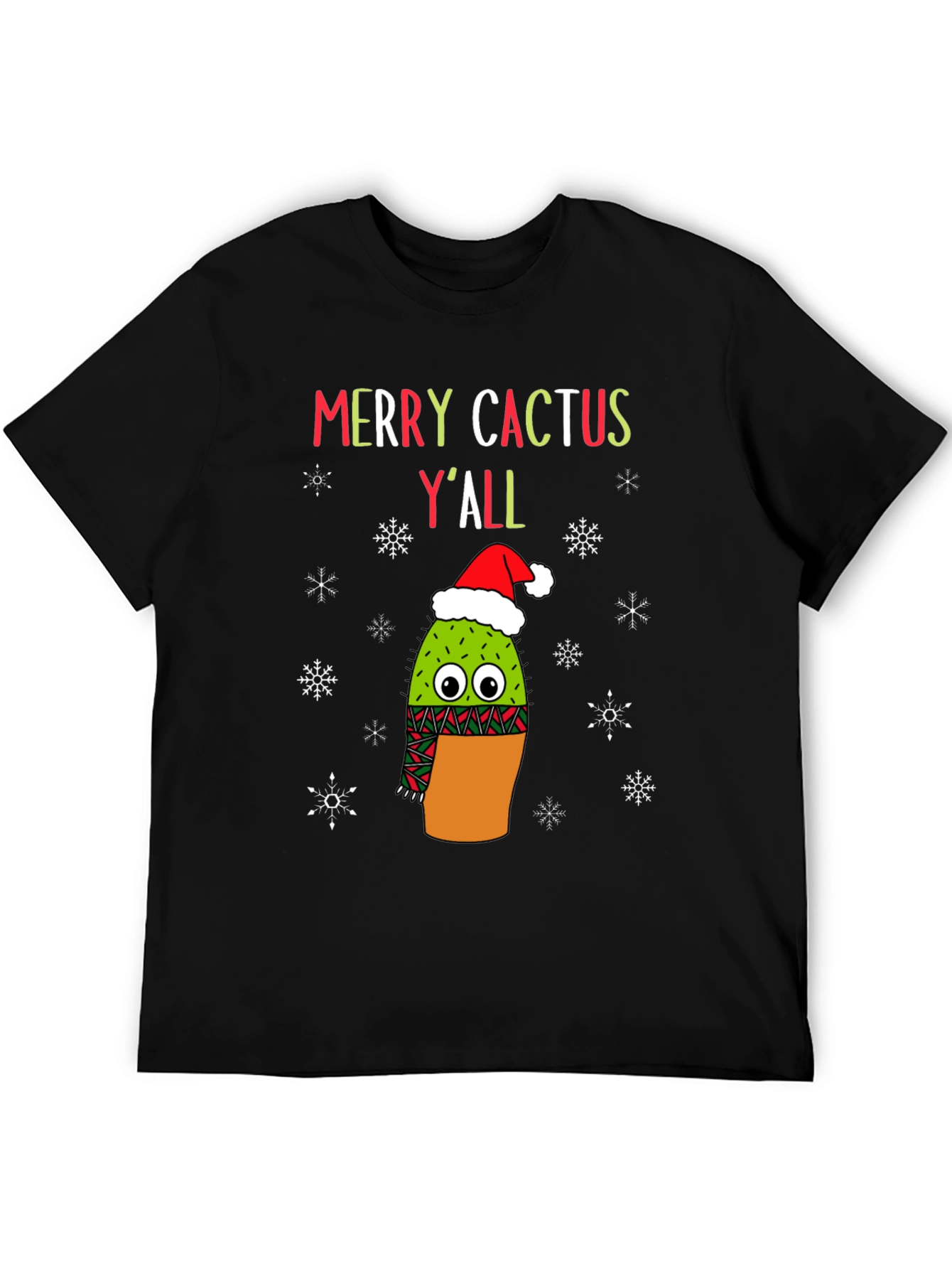Merry Cactus Yall Christmas T-Shirt