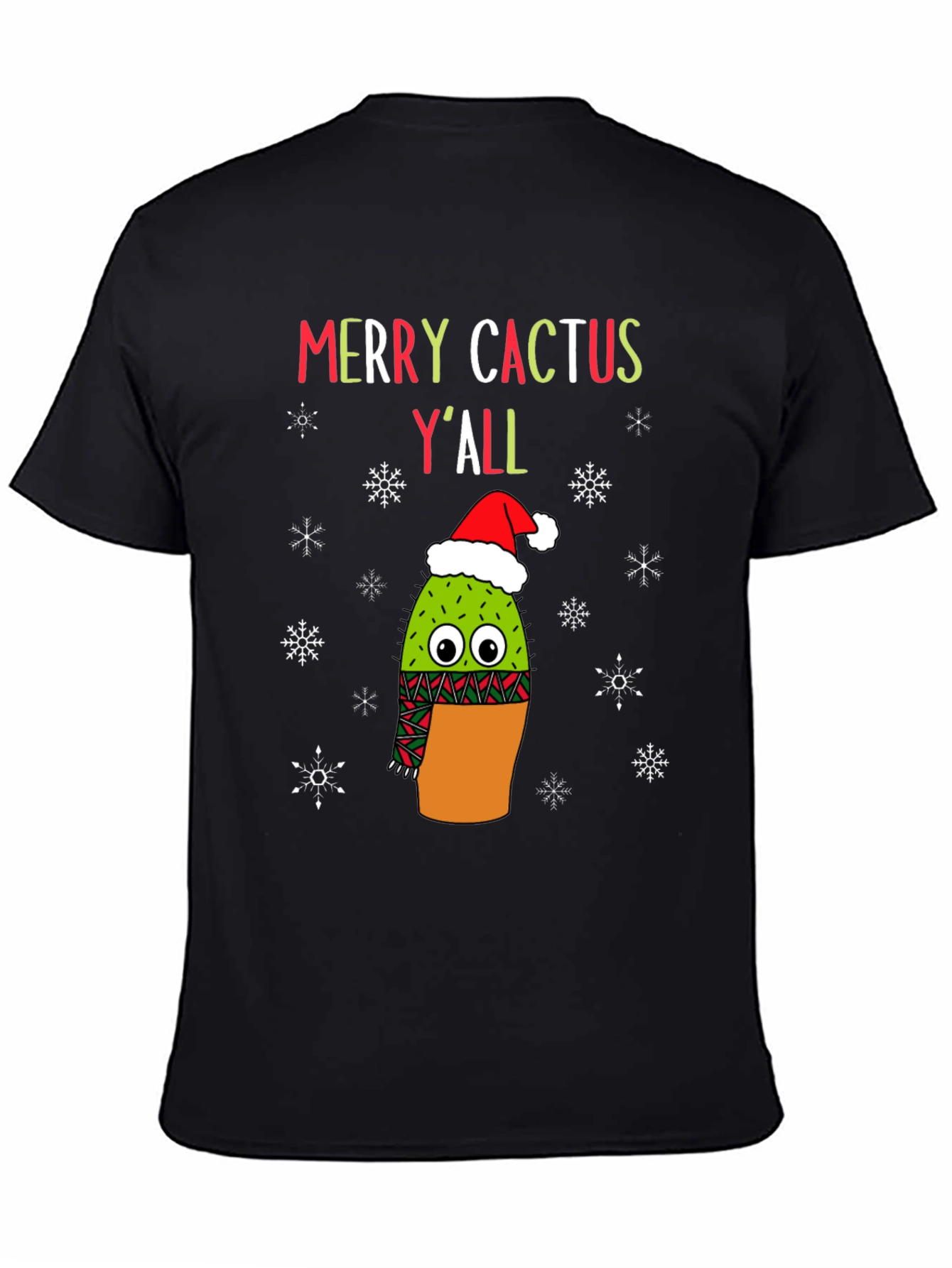 Merry Cactus Yall Christmas T-Shirt