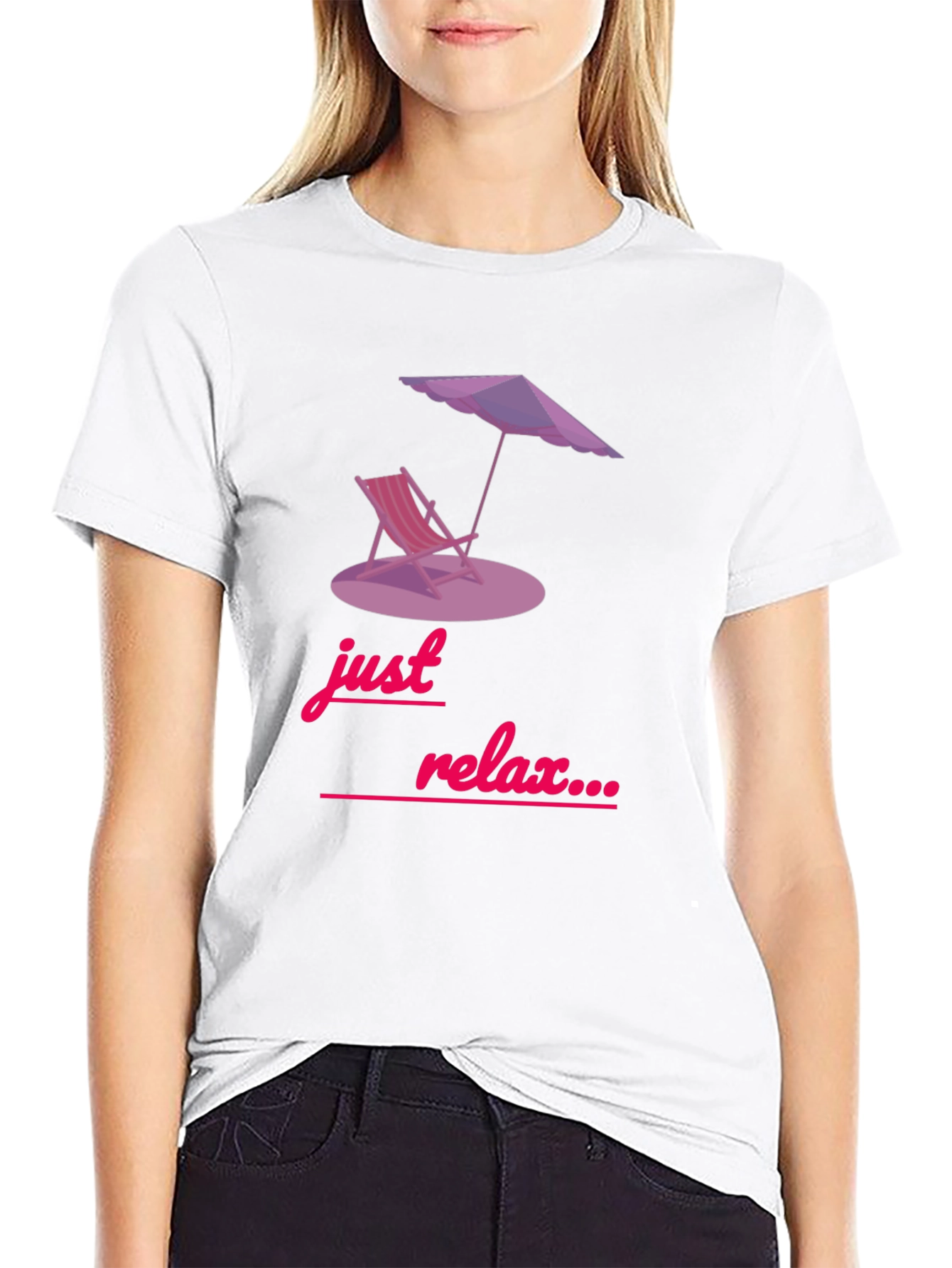 Just Relax Graphic Tee - Beach Vibes