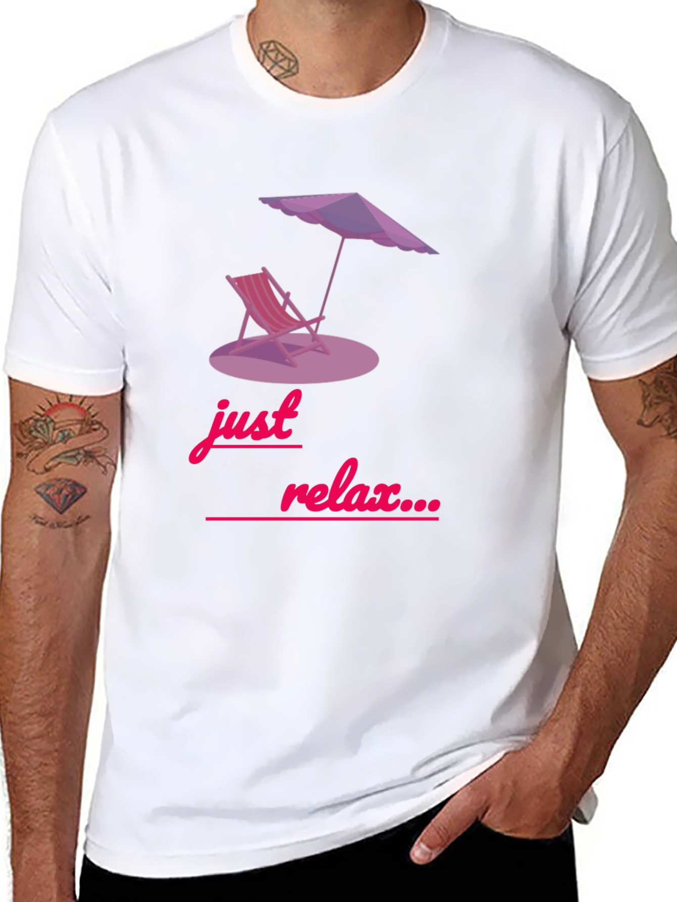 Just Relax Graphic Tee - Beach Vibes