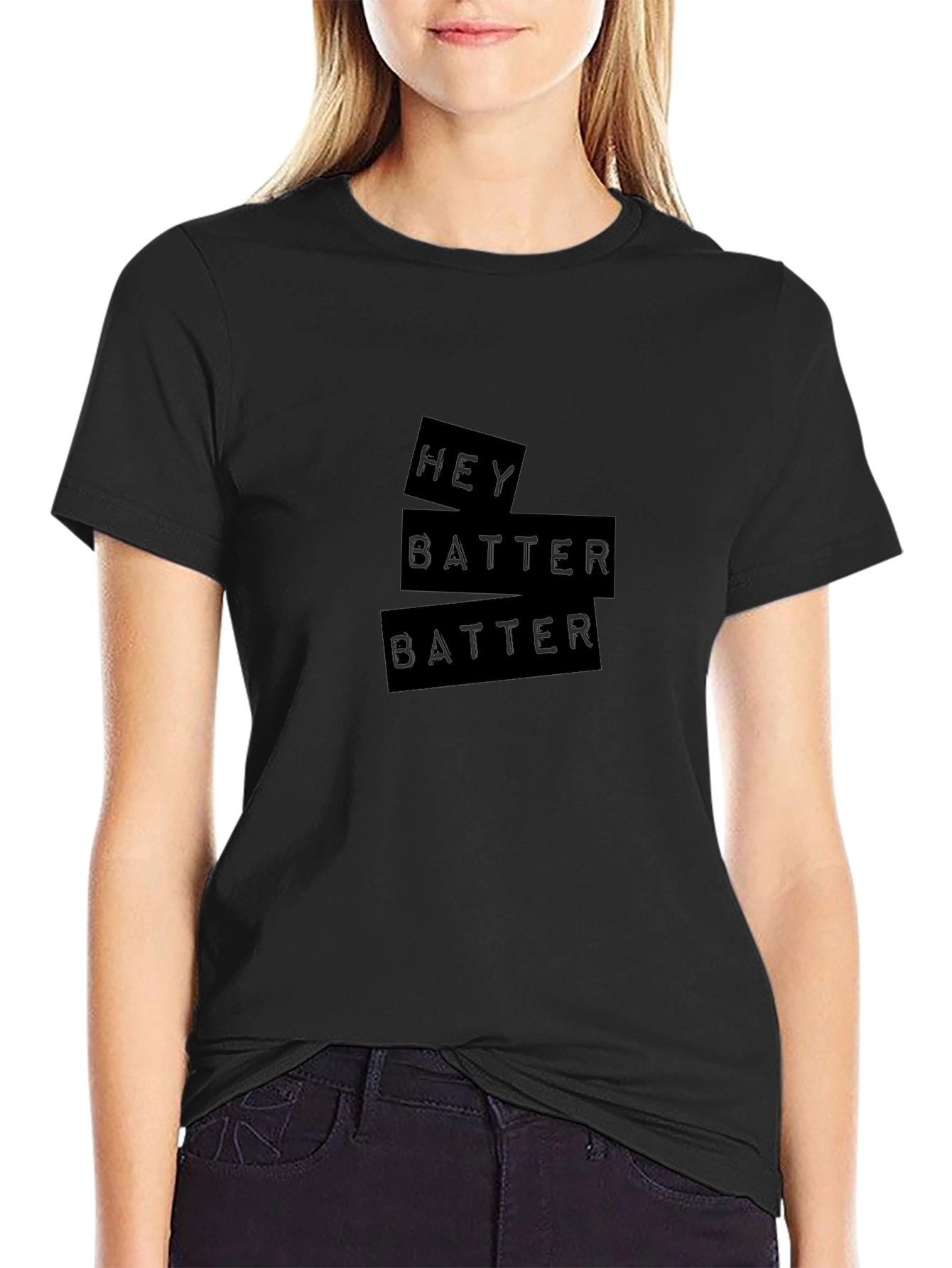 Hey Batter T-Shirt - Classic Baseball Tee