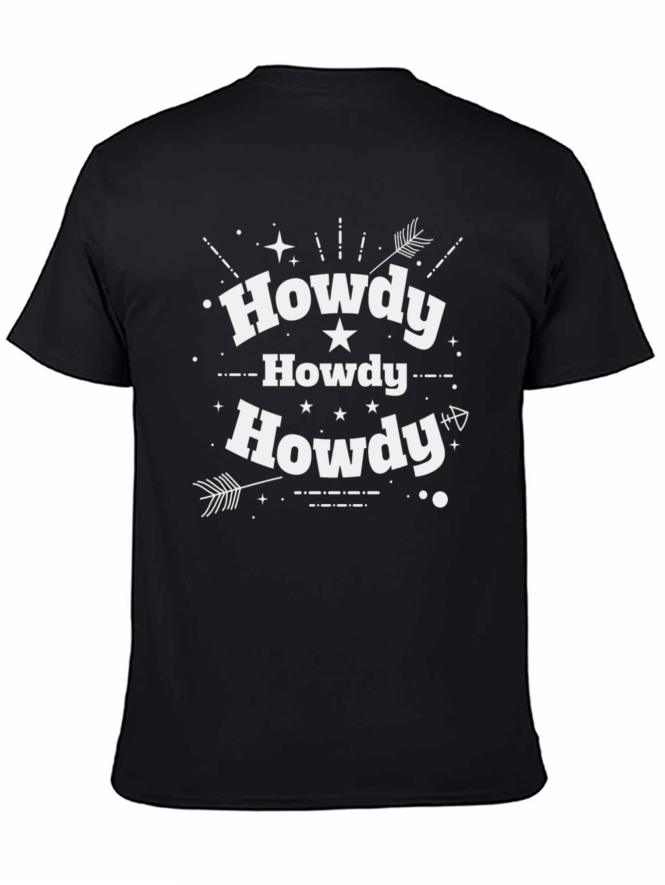 Howdy Graphic Tee - Black