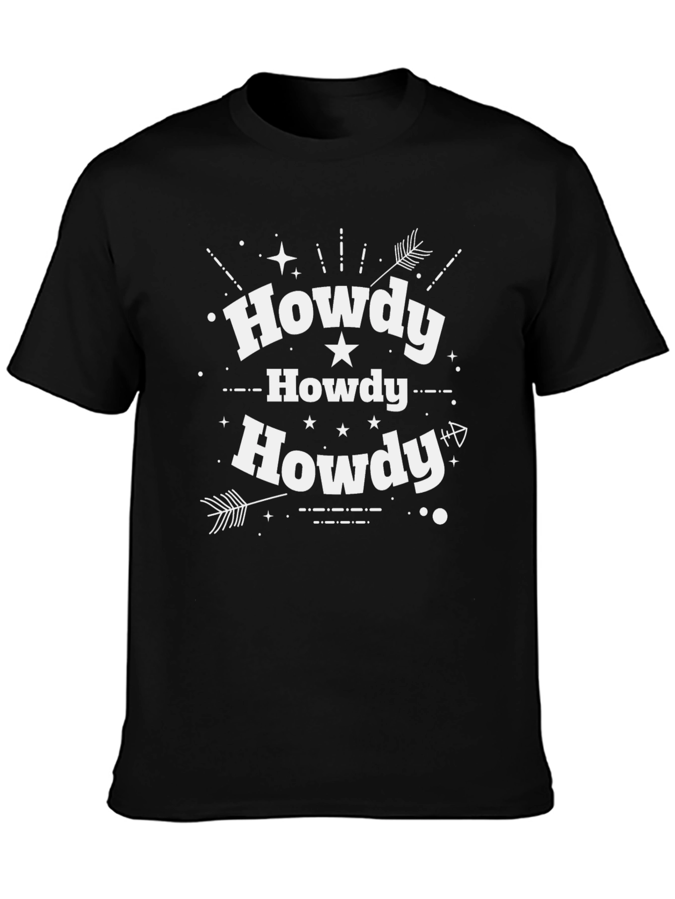 Howdy Graphic Tee - Black