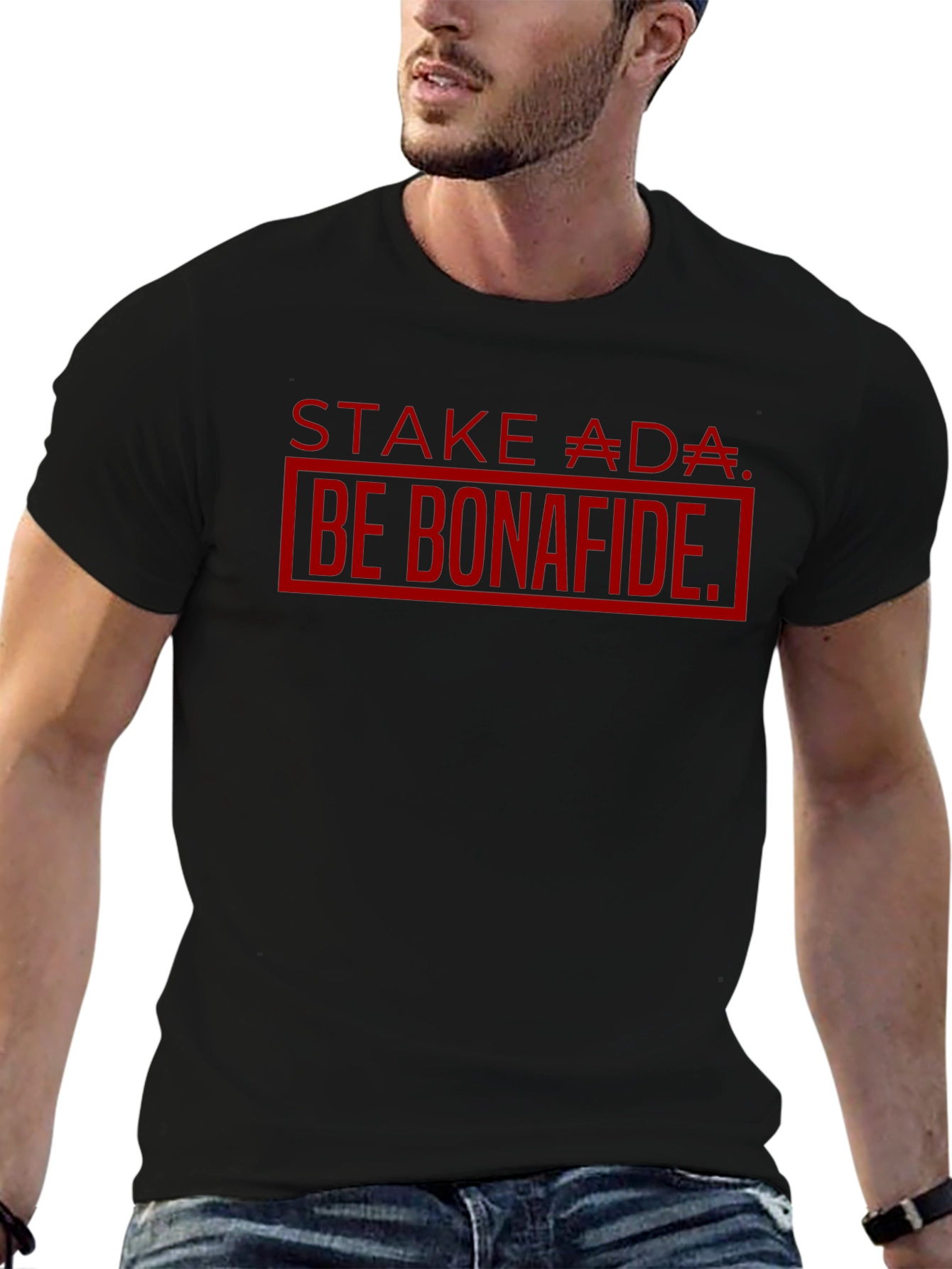 Stake ADA Be Bonafide Black T-Shirt