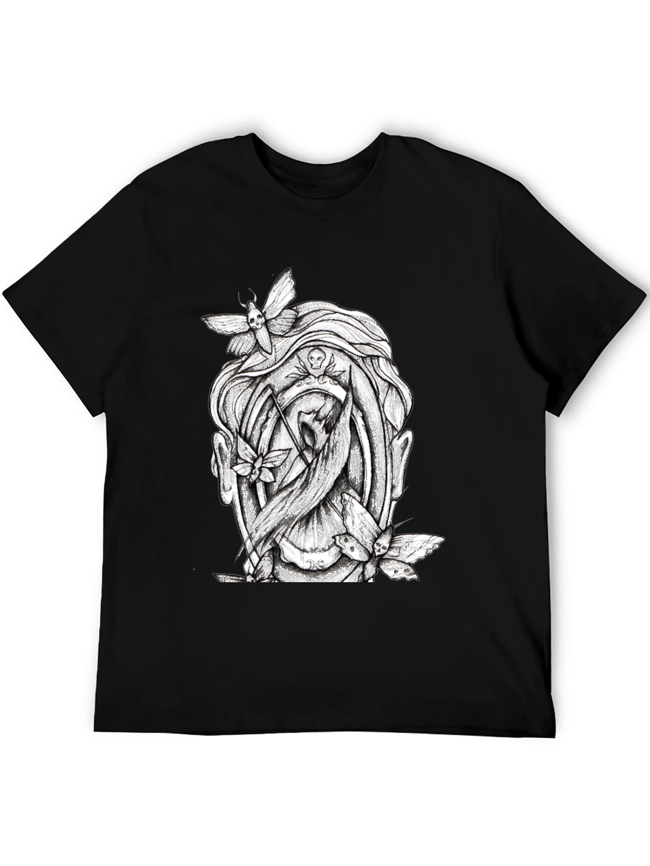 Grim Reaper & Moths Graphic Tee