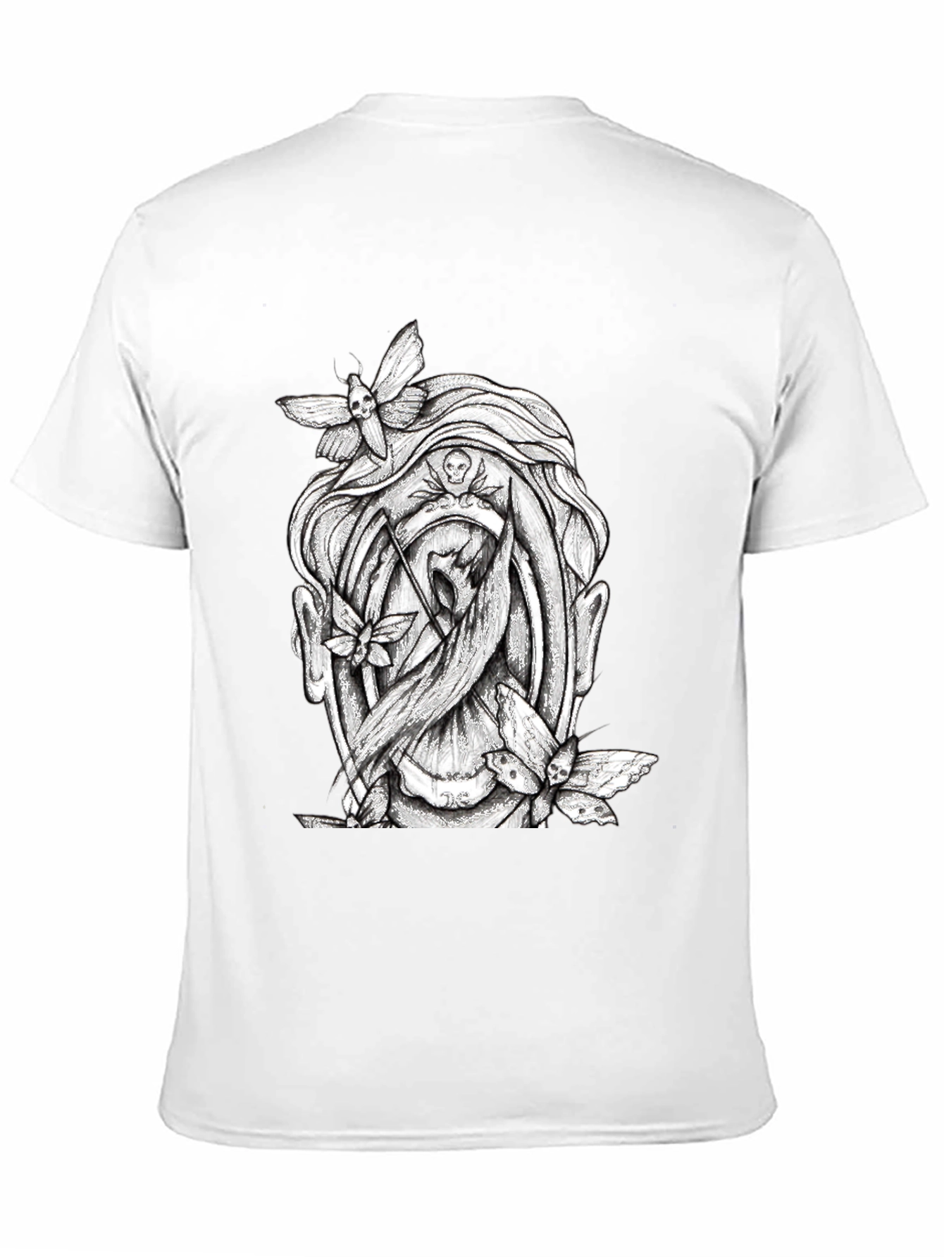 Grim Reaper & Moths Graphic Tee