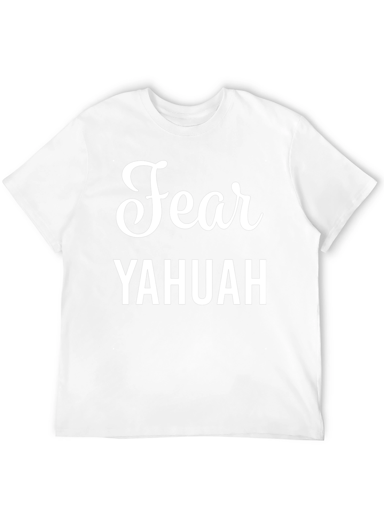 Fear YAHUAH Black T-Shirt - Christian Apparel