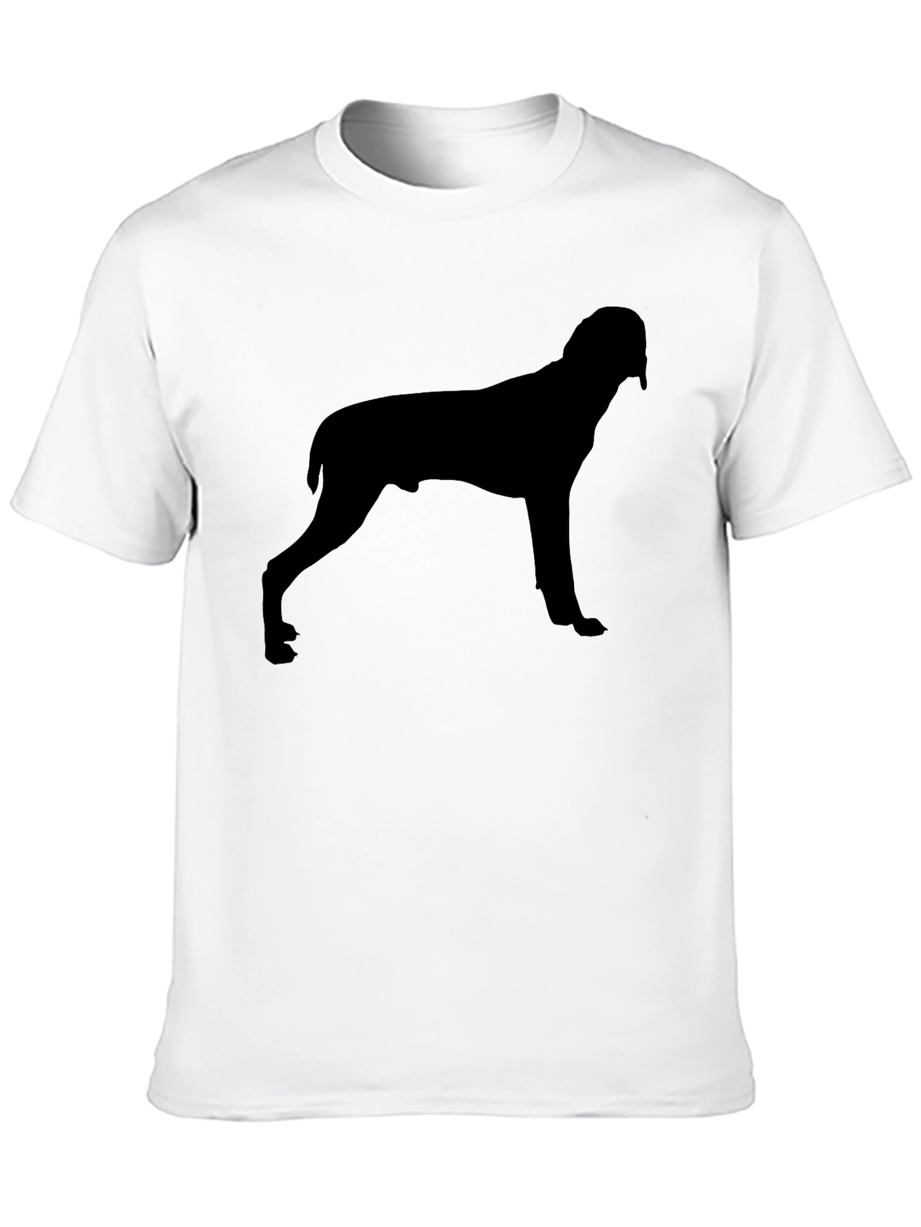 Dog Silhouette Black T-Shirt | Stylish Casual Tee