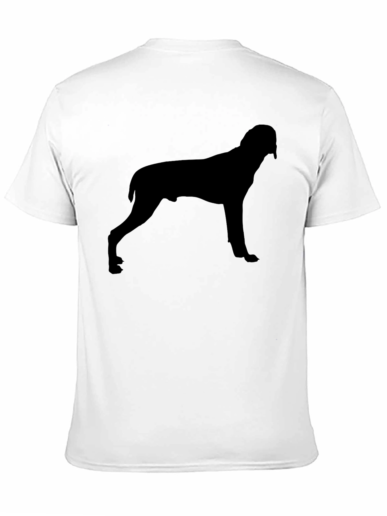 Dog Silhouette Black T-Shirt | Stylish Casual Tee