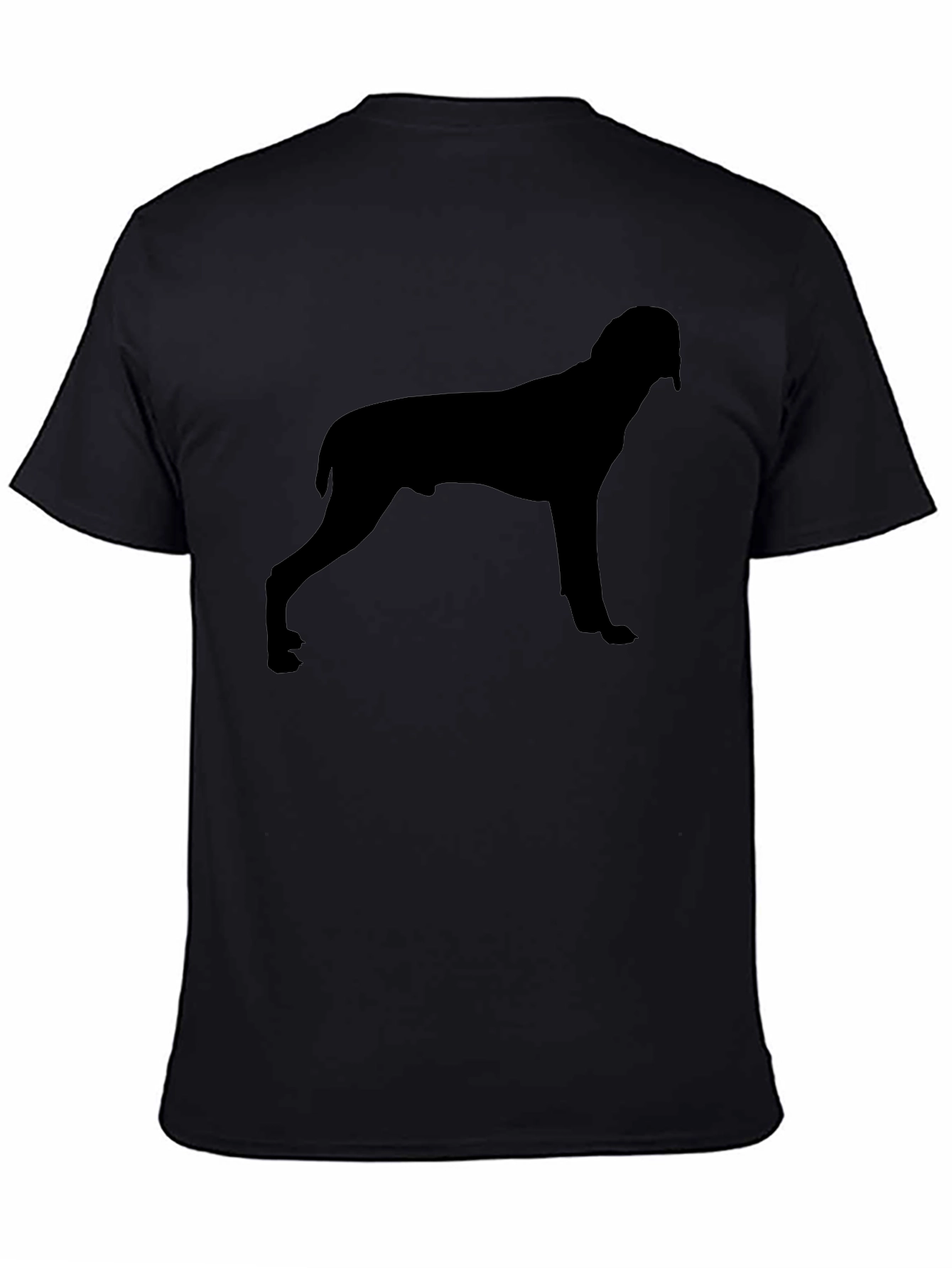 Dog Silhouette Black T-Shirt | Stylish Casual Tee