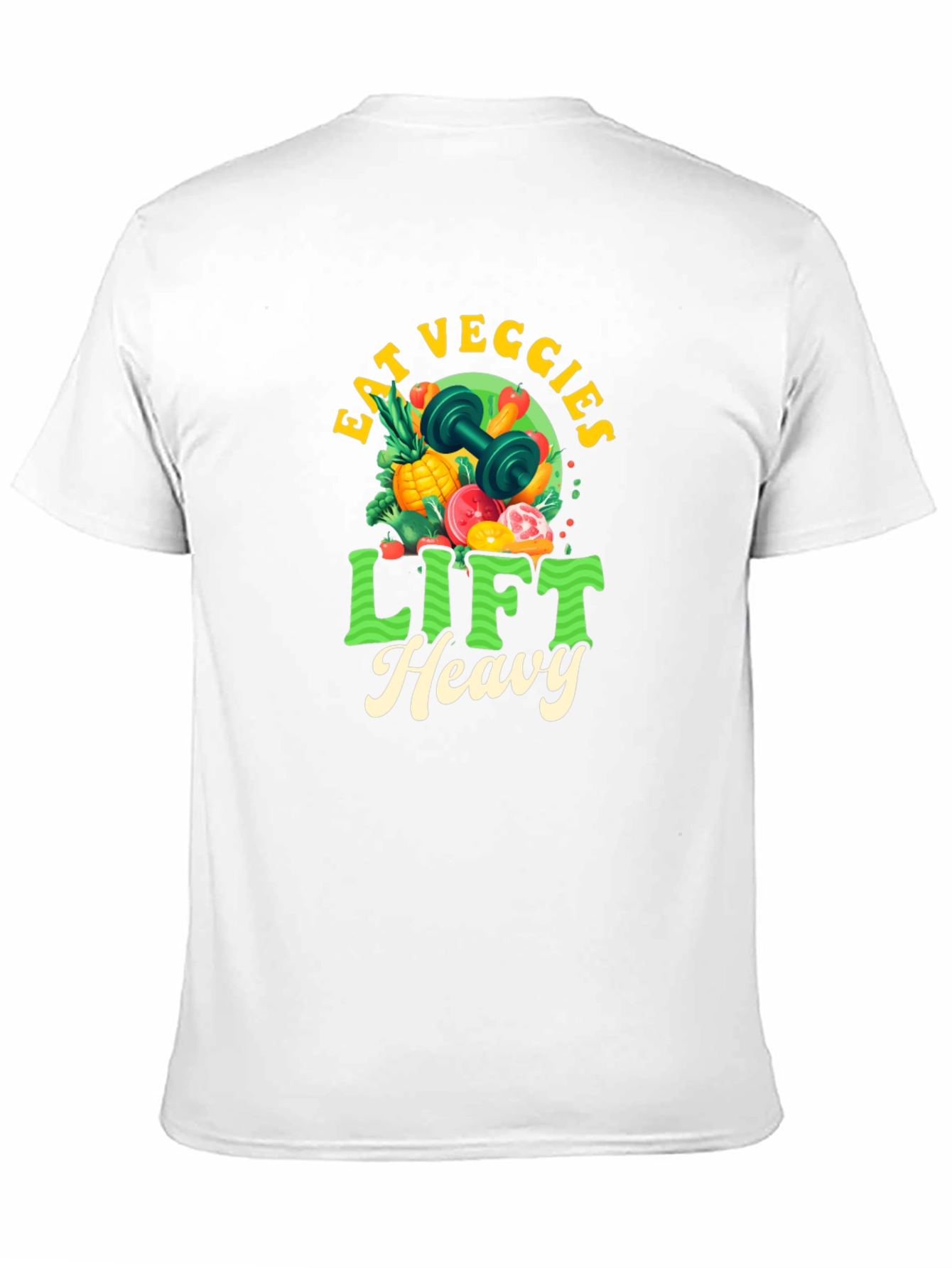 Eat Veggies Lift Heavy T-Shirt - Black