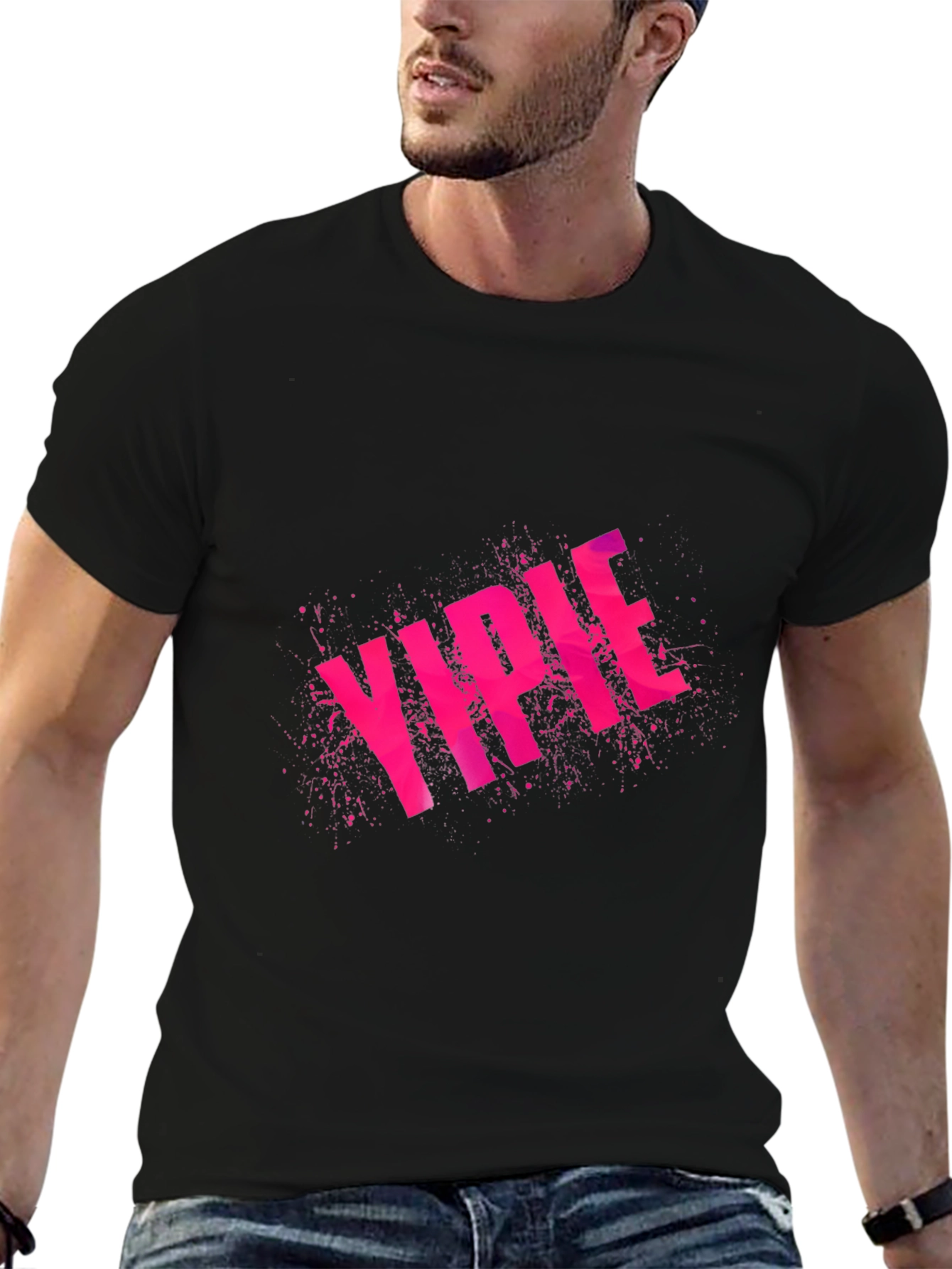 YIPEE Graphic Tee - Funky Pink Design