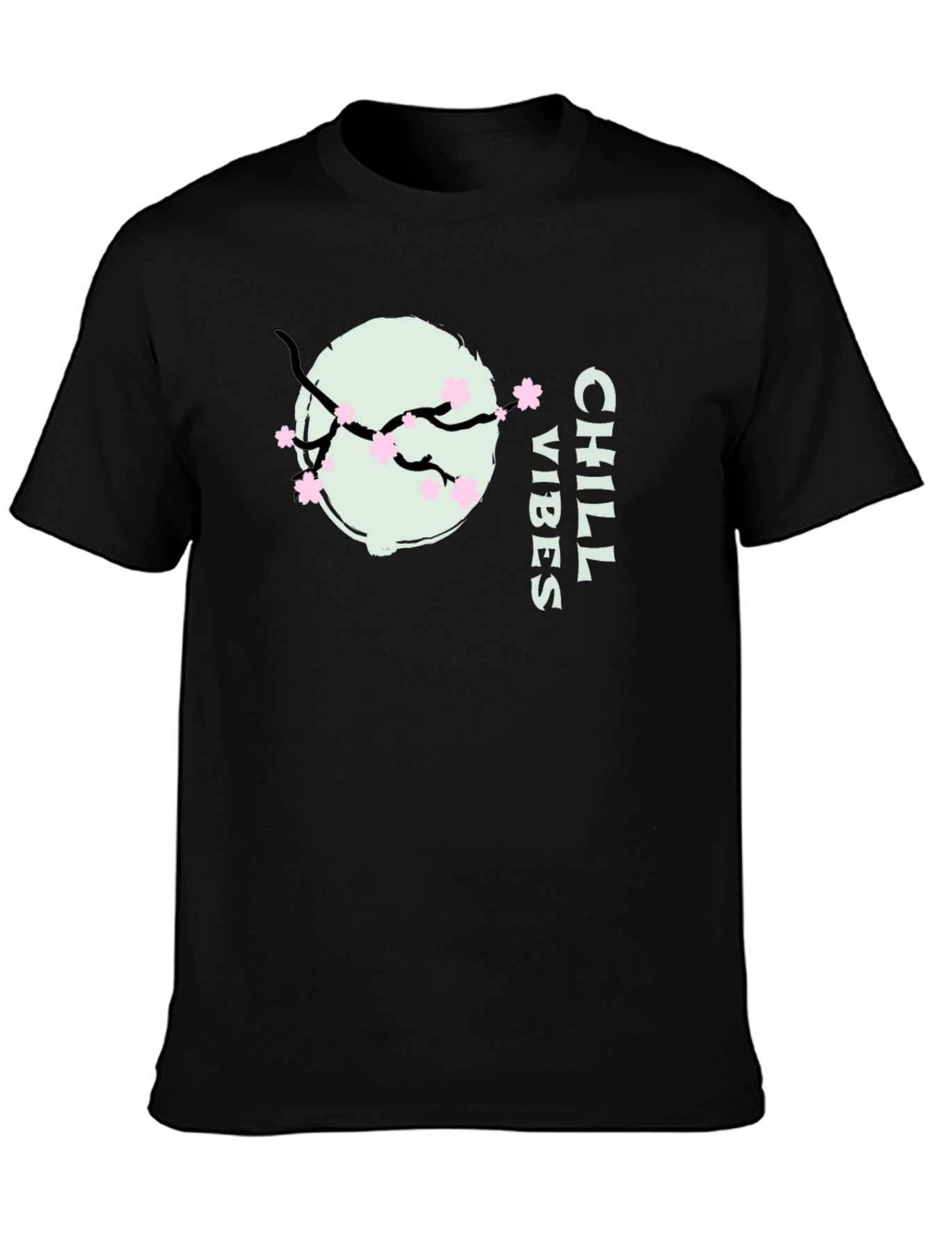 Chill Vibes Sakura T-Shirt - Relaxed Style