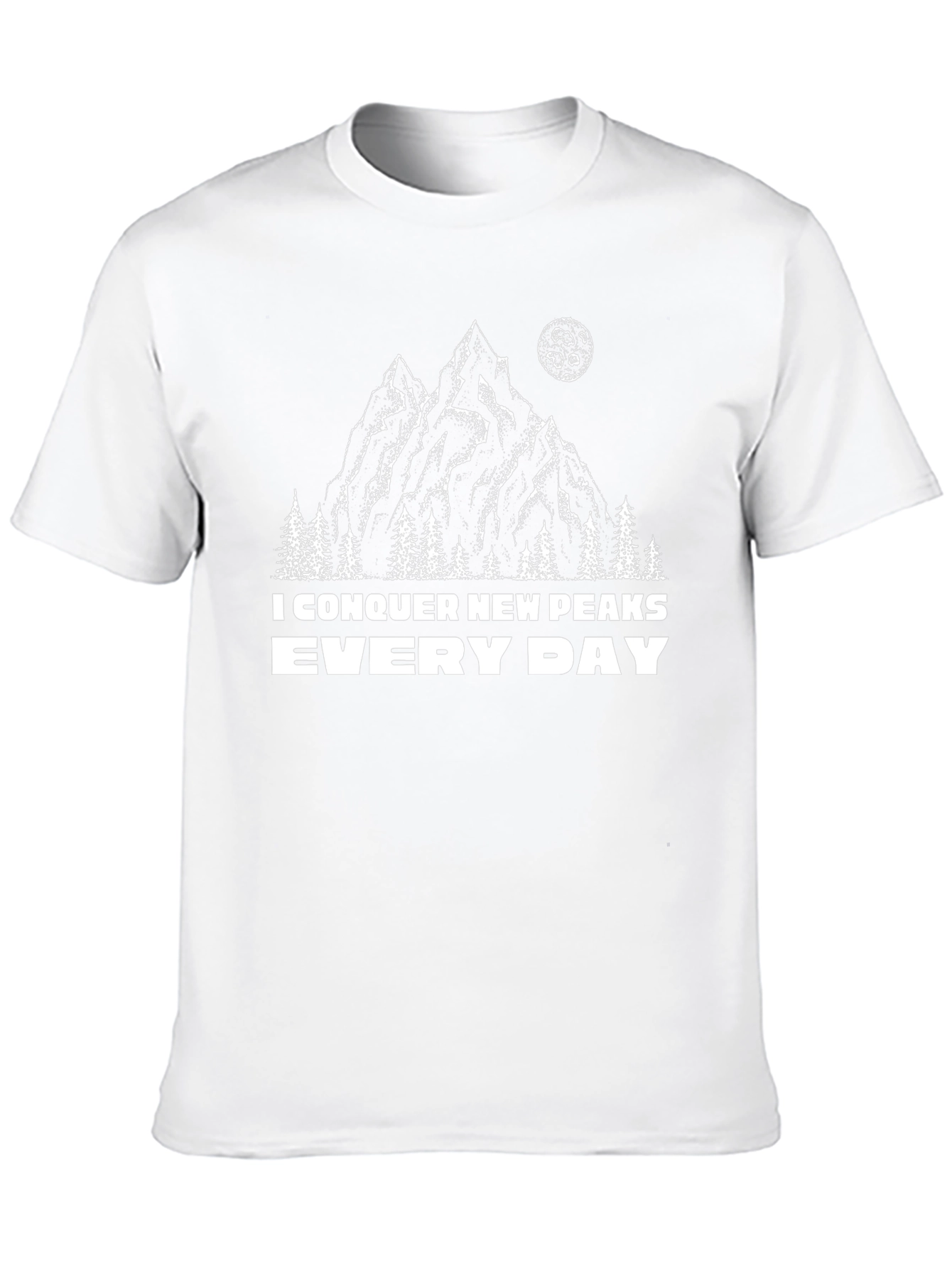 Conquer New Peaks Tee - Mountain Adventure Shirt
