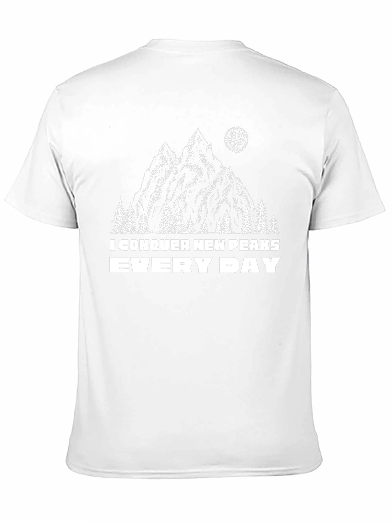 Conquer New Peaks Tee - Mountain Adventure Shirt