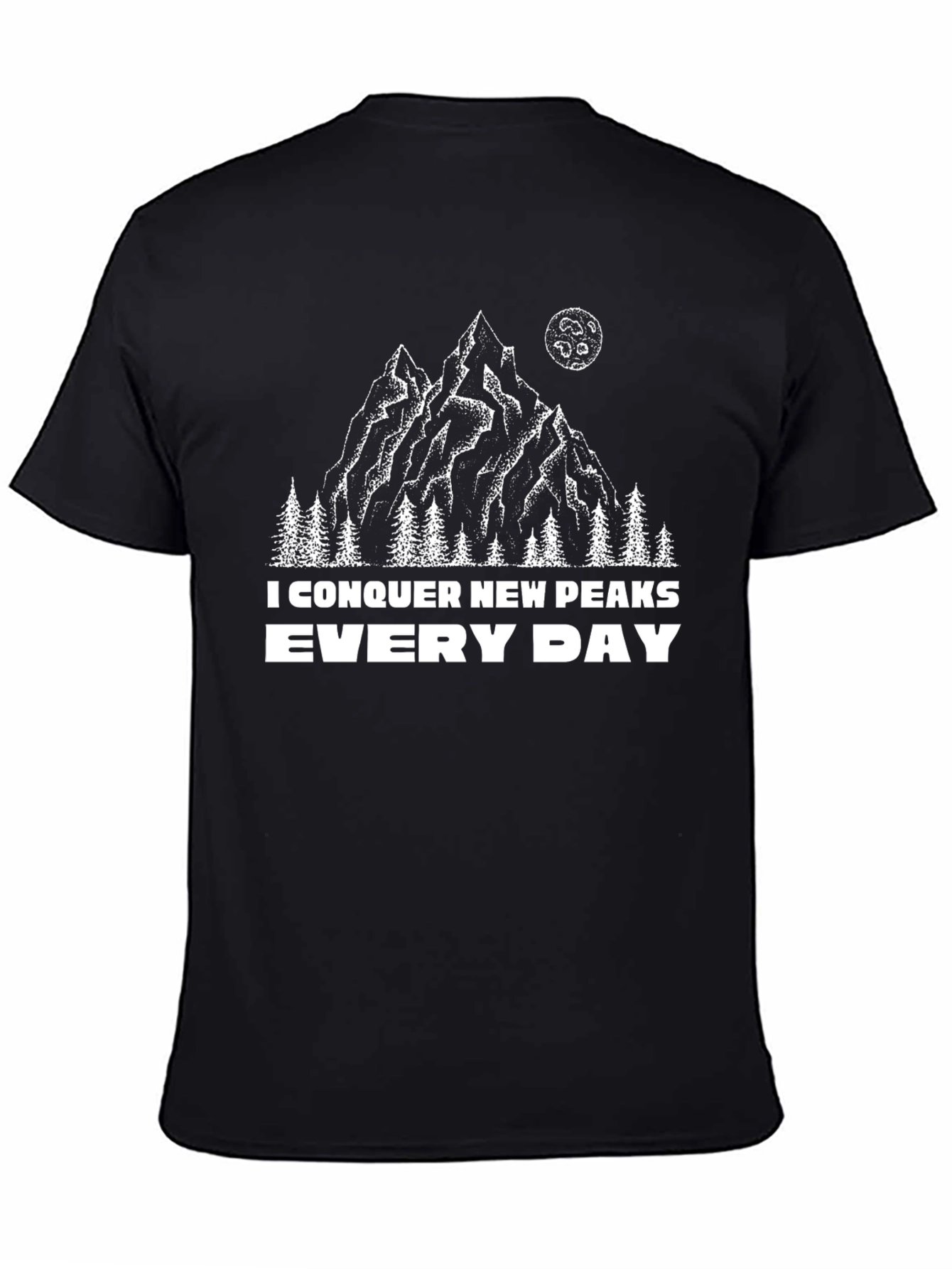 Conquer New Peaks Tee - Mountain Adventure Shirt