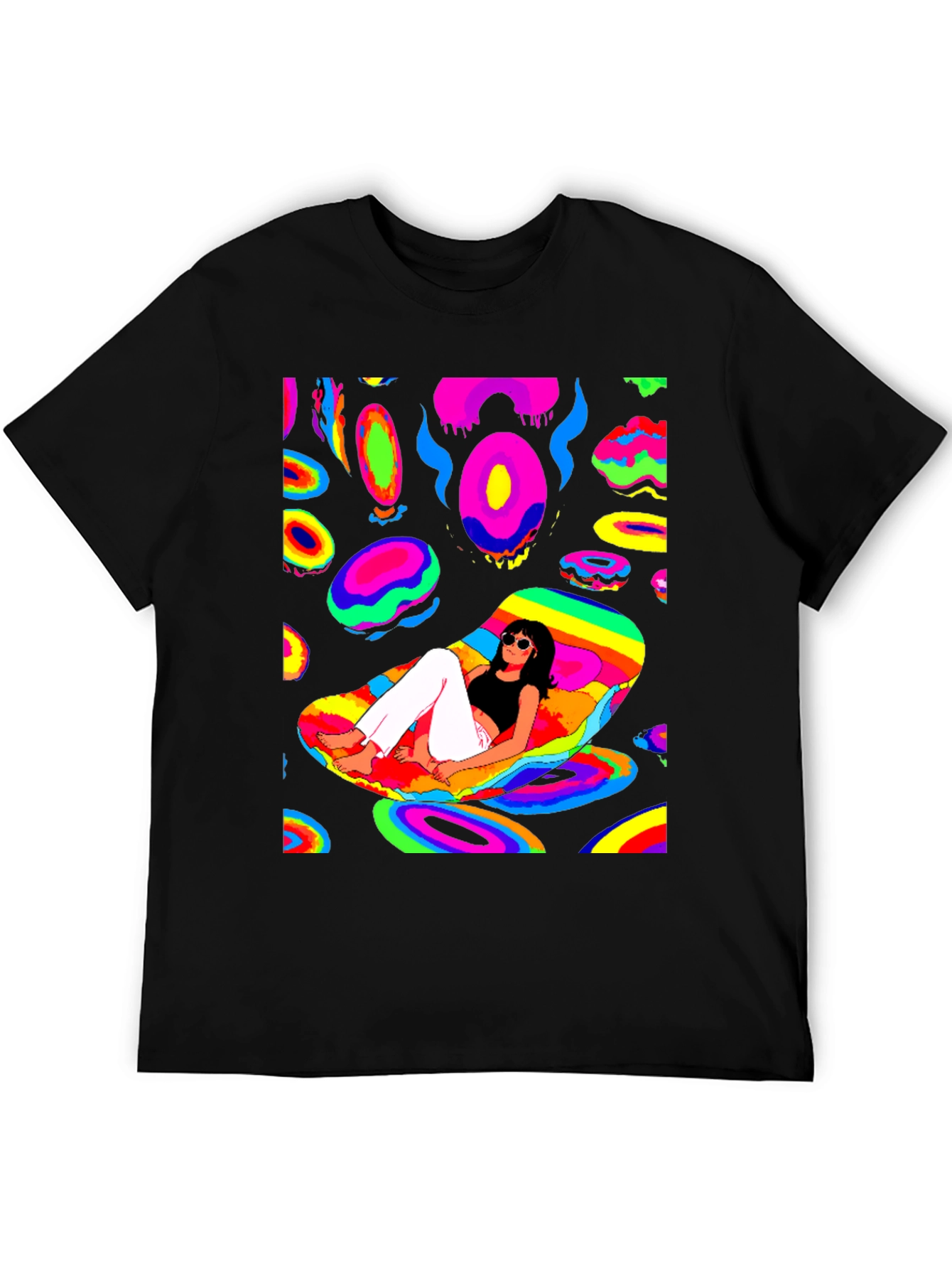 Psychedelic T-Shirt - Black Graphic Tee