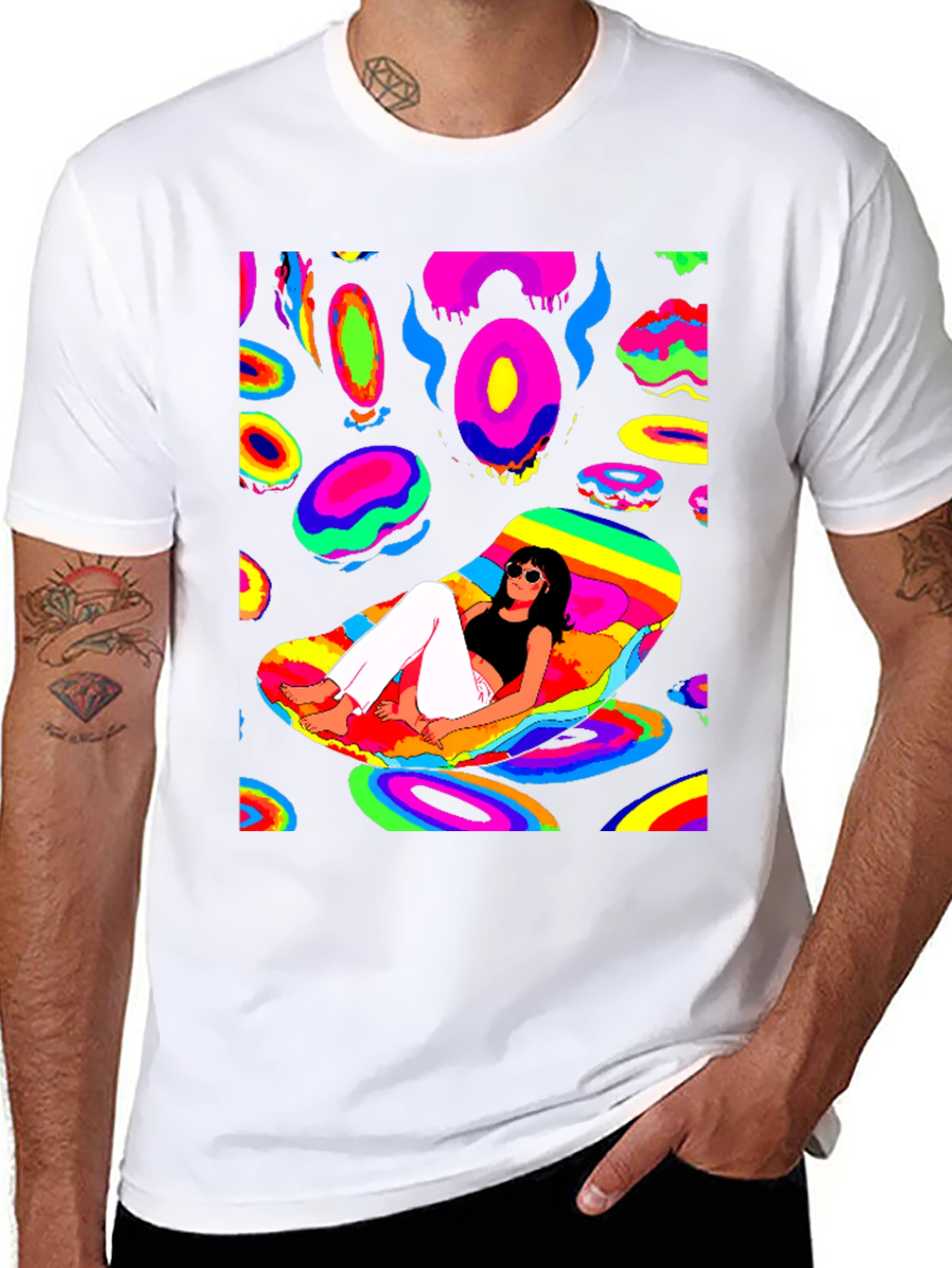 Psychedelic T-Shirt - Black Graphic Tee