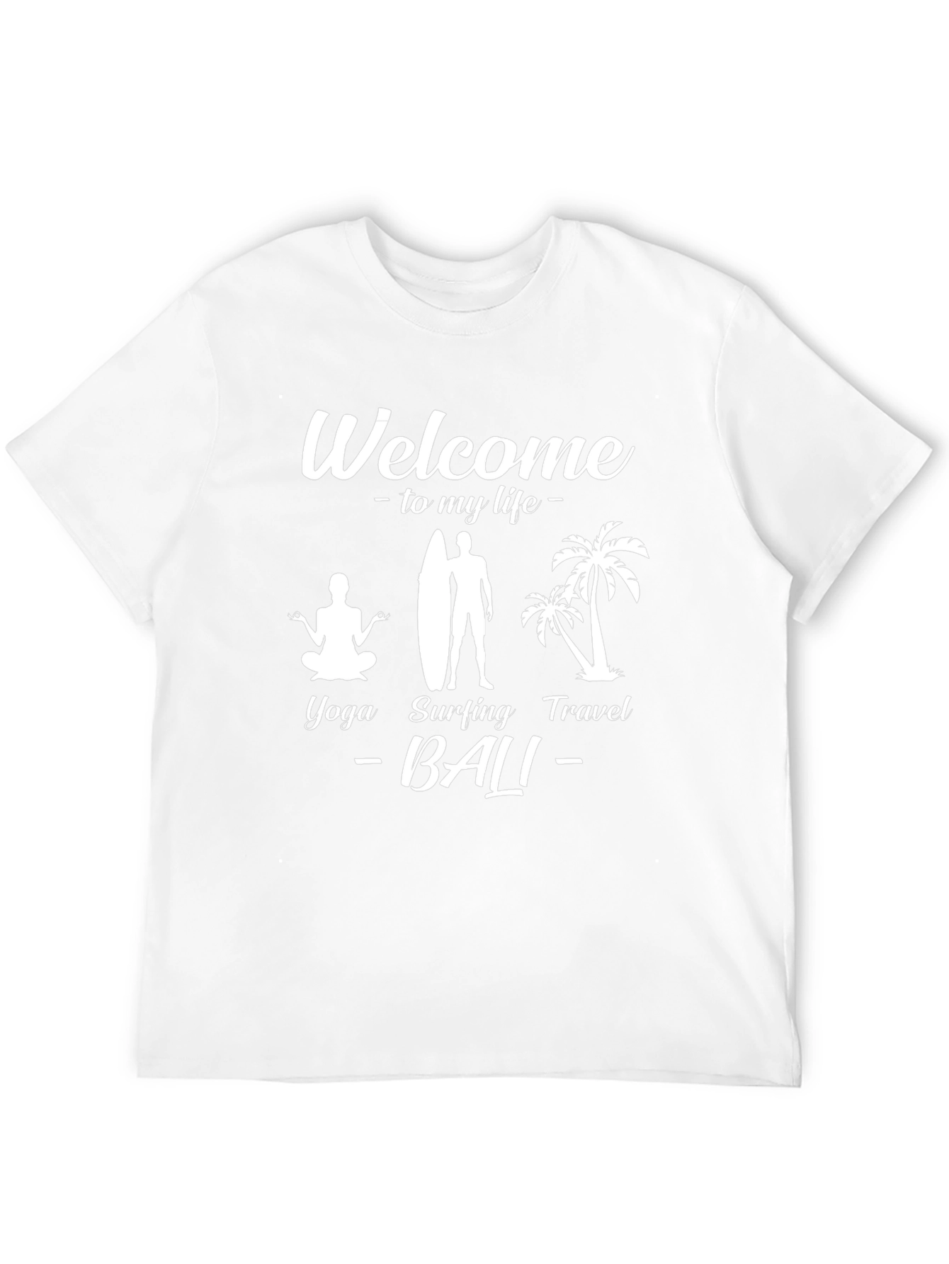 Bali Lifestyle Graphic Tee - Yoga Surfing Travel